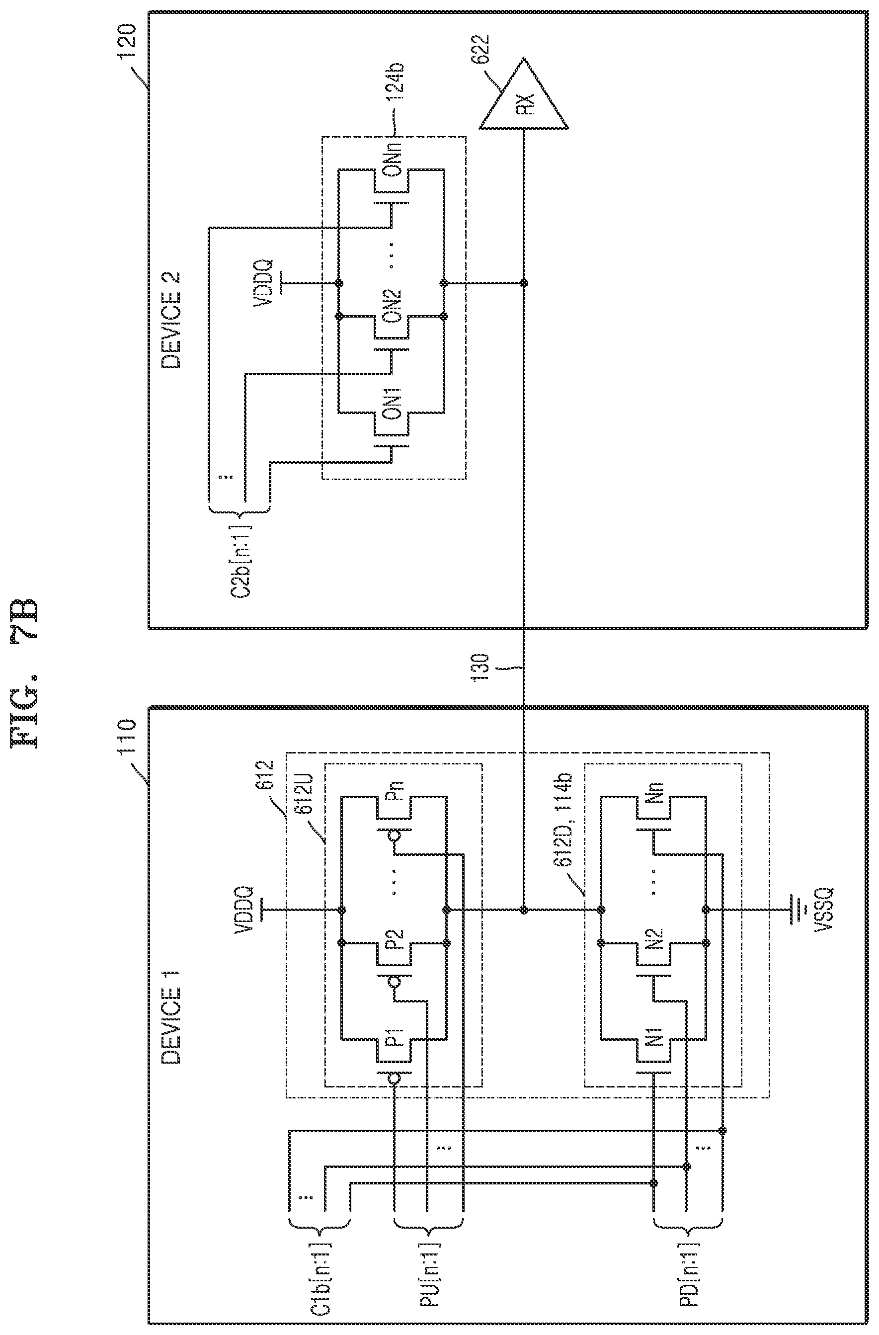 Patent US12323139 Figure 8 – Apparatus, memory device and method for storing parameter codes for asymmetric on-die-termination