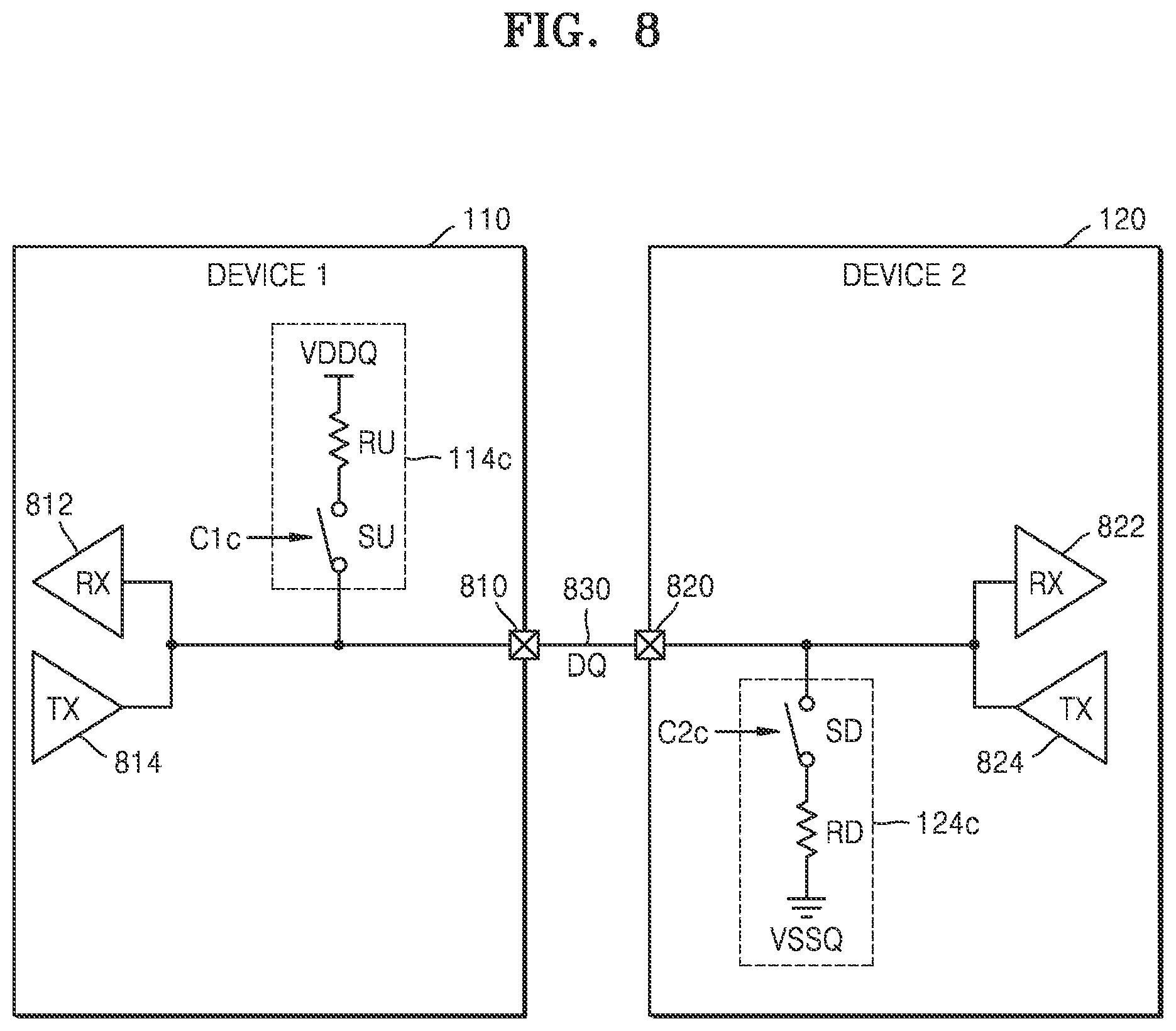 Patent US12323139 Figure 9 – Apparatus, memory device and method for storing parameter codes for asymmetric on-die-termination