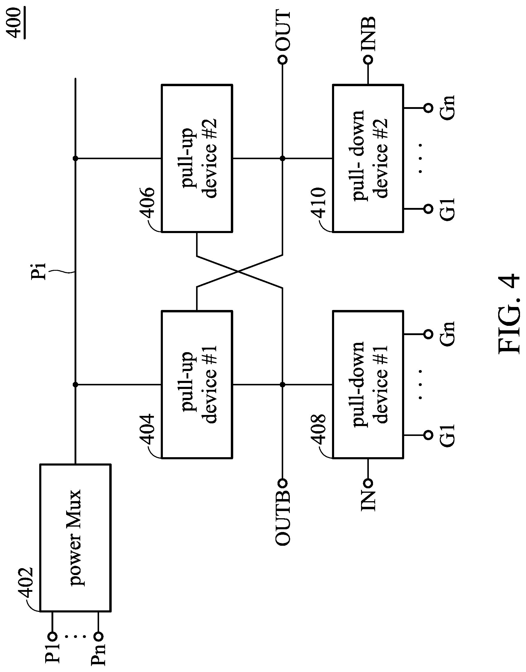 Patent US12323141 Figure 4 – Level shifter