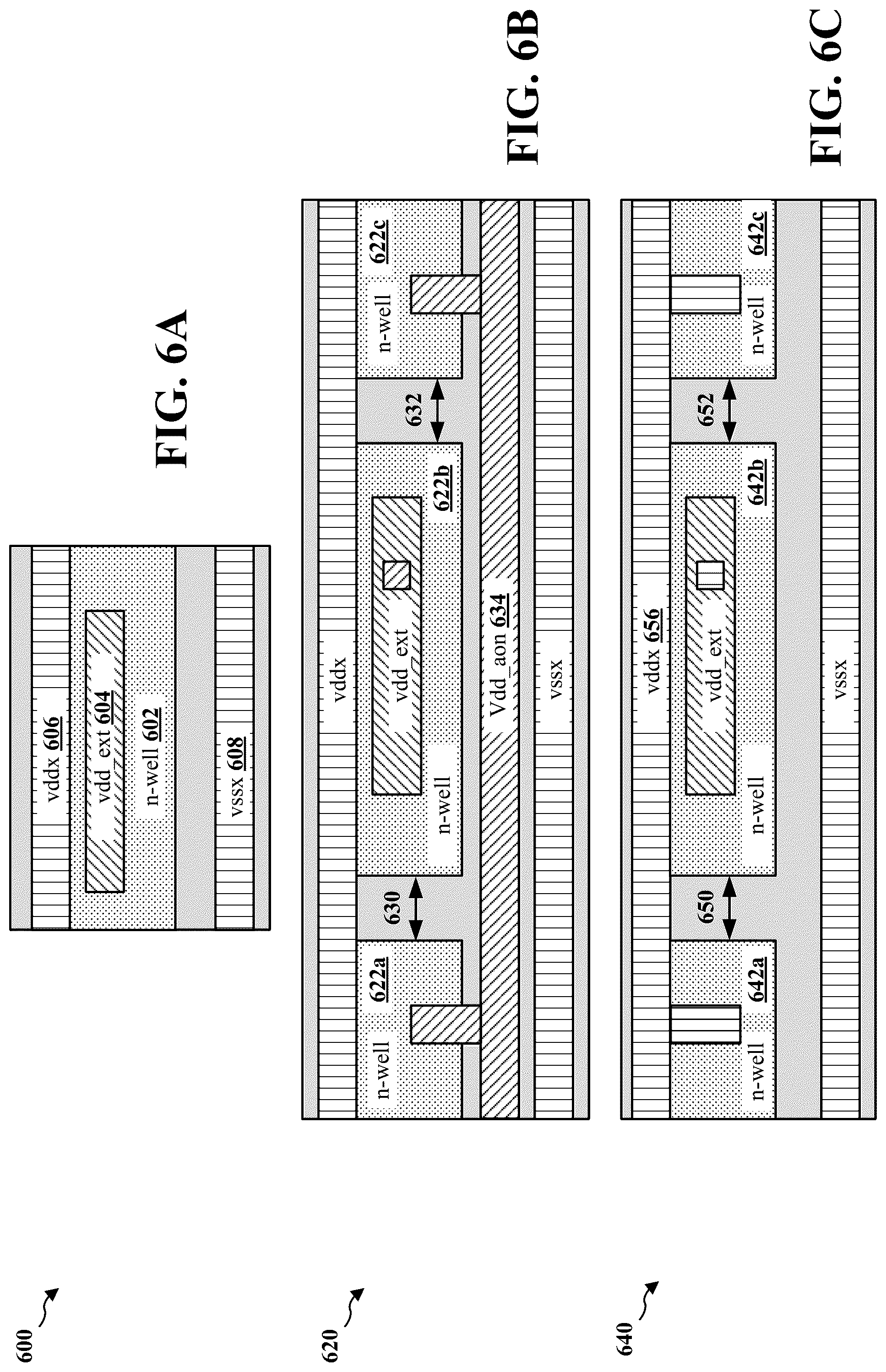 Patent US12323142 Figure 6 – Integrated power management cells for gate all around technologies