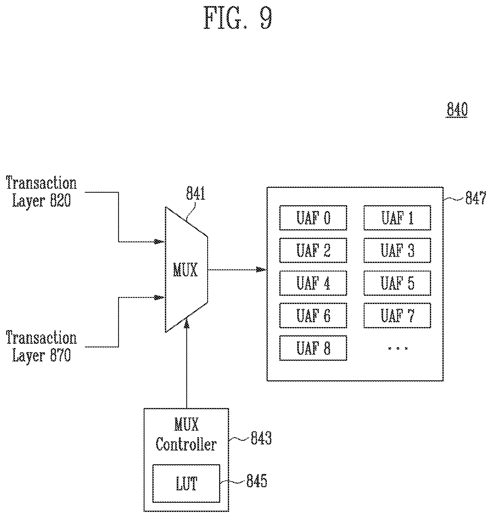Patent US12323144 Figure 8 – Interface device and method of operating the same