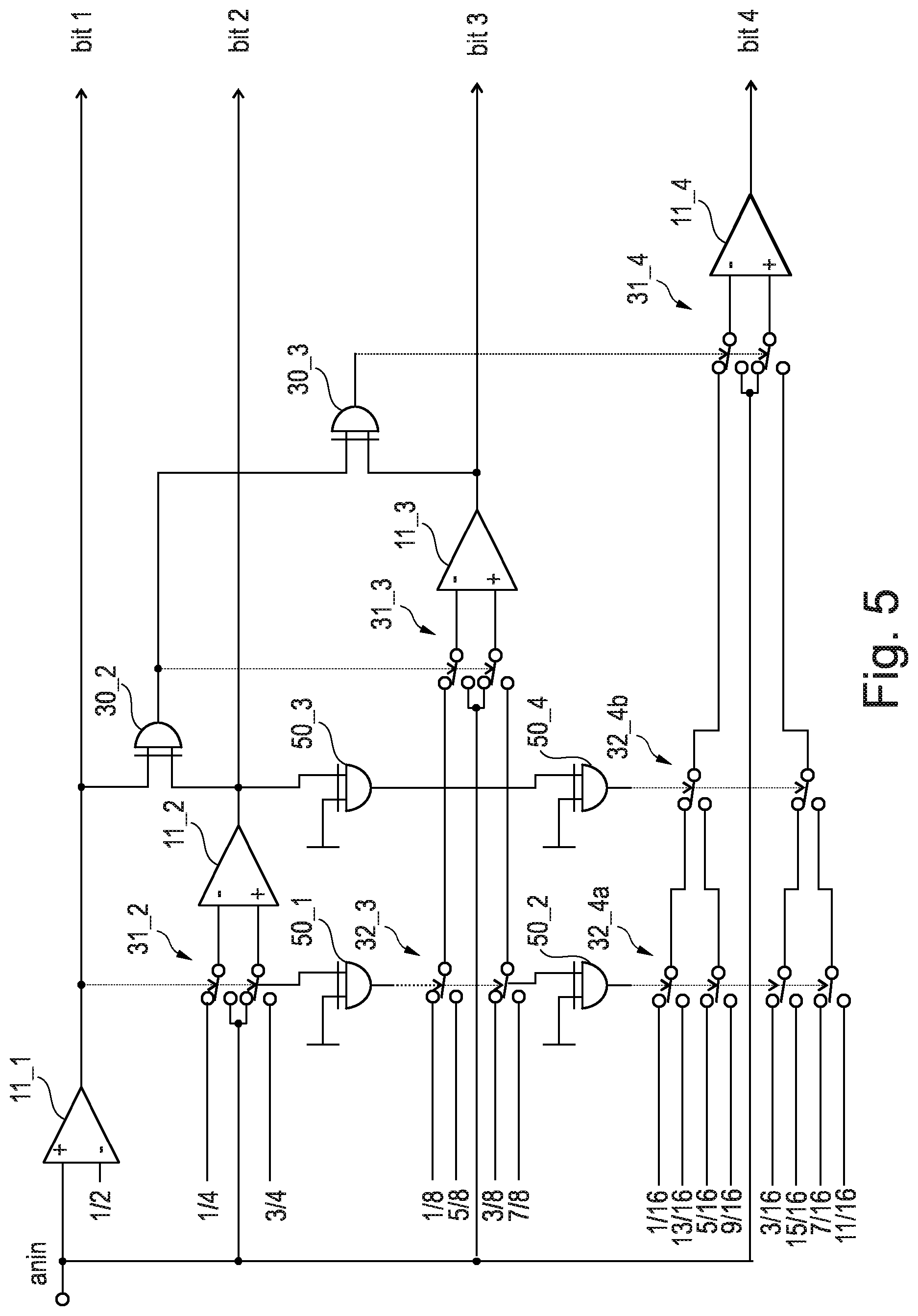 Patent US12323158 Figure 5 – Analog-to-digital converter and method for analog-to-digital conversion
