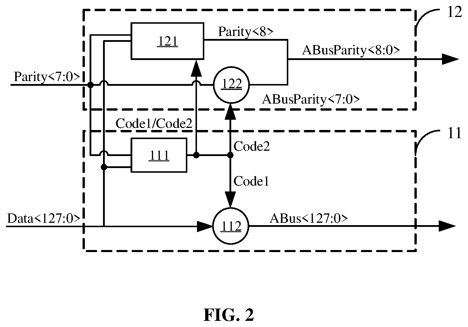 Patent US12323161 Figure 2 – Error correction circuit and data transmission method