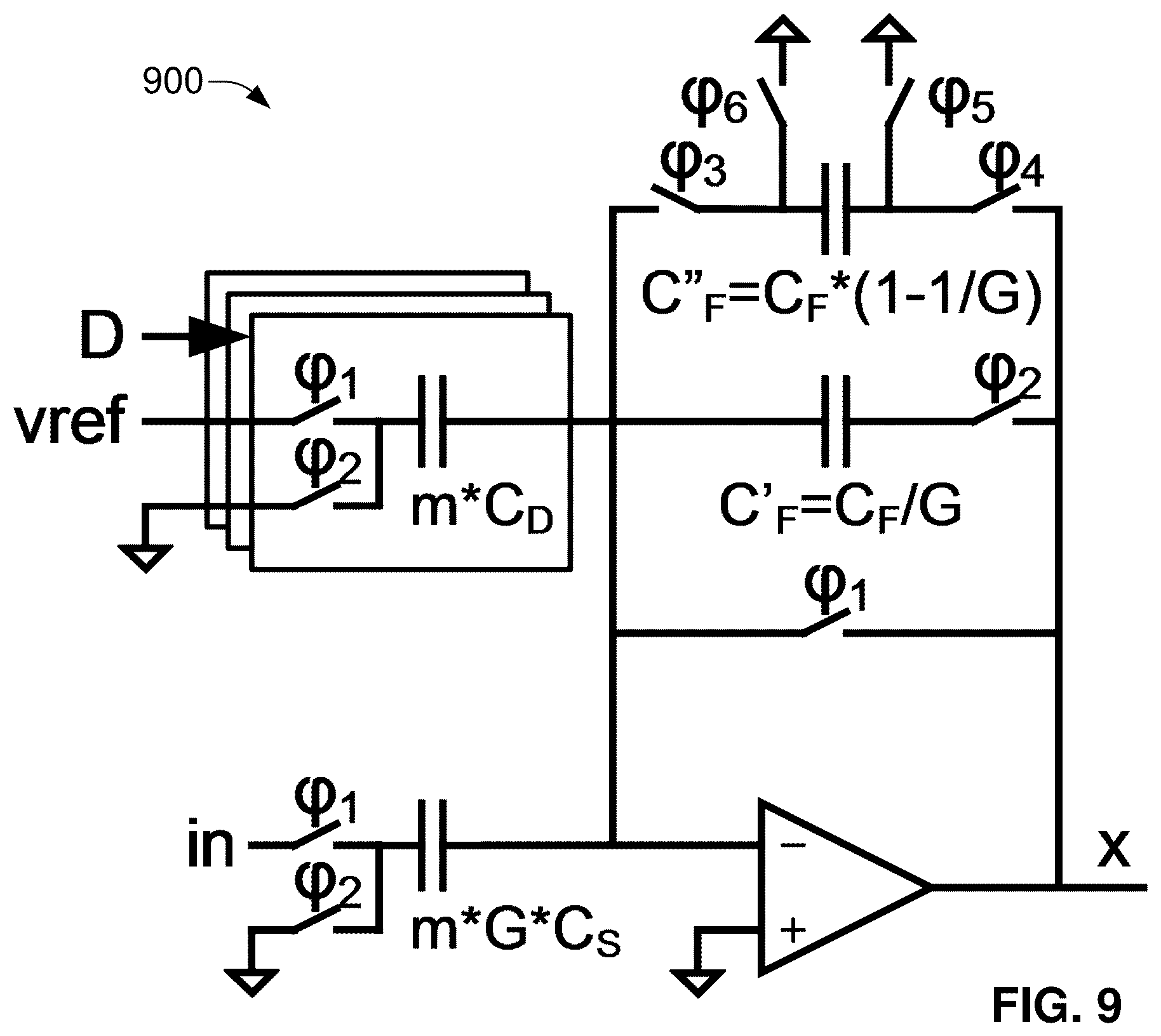Patent US12323166 Figure 9 – Glitch-free zero-latency AGC for sigma delta modulator