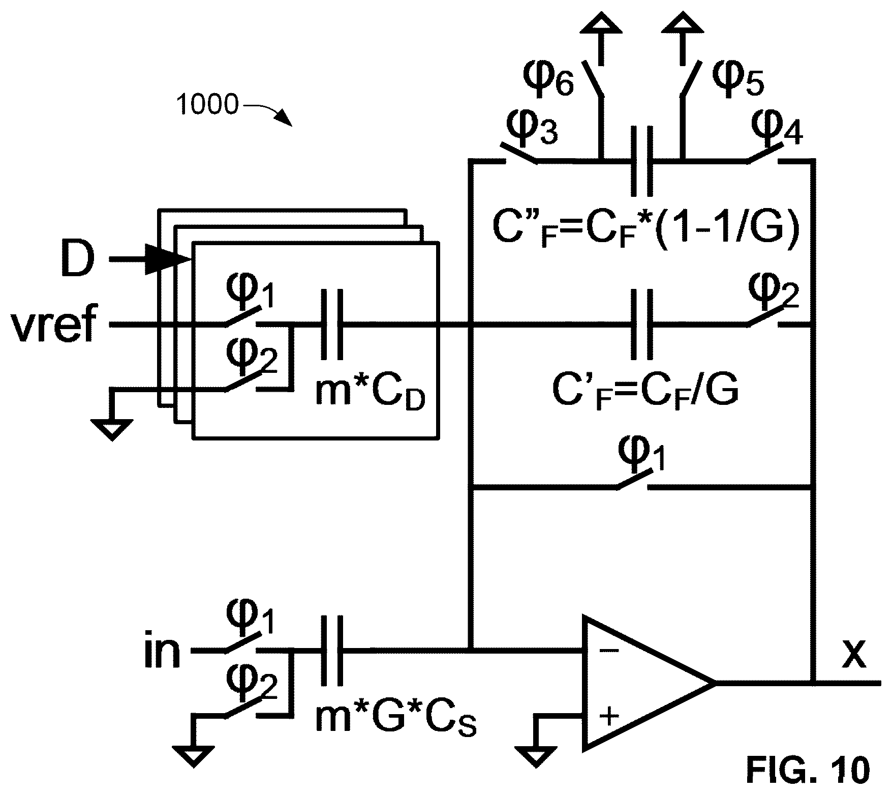 Patent US12323166 Figure 10 – Glitch-free zero-latency AGC for sigma delta modulator
