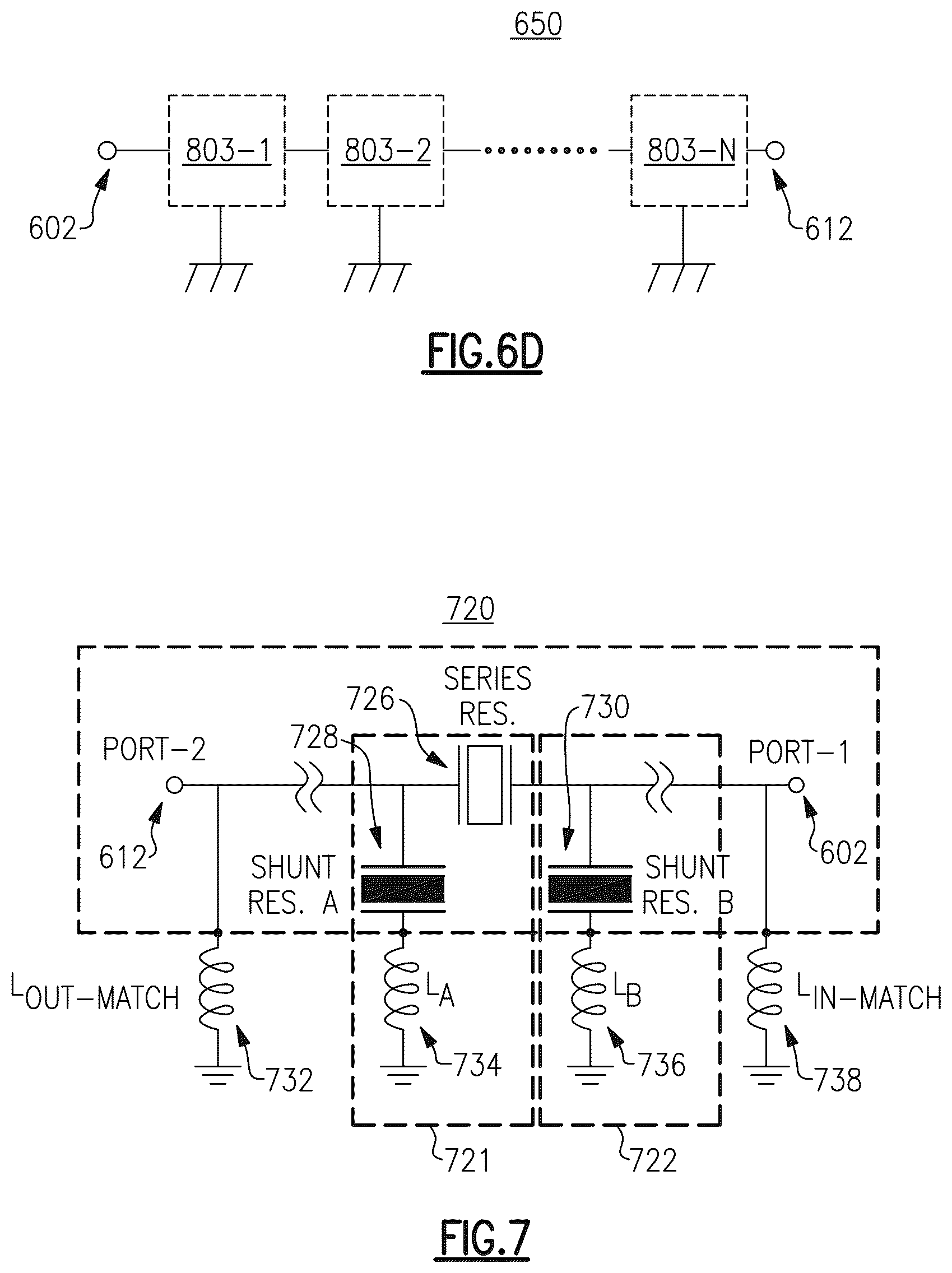 Patent US12323168 Figure 9 – Acoustic-wave ladder filters
