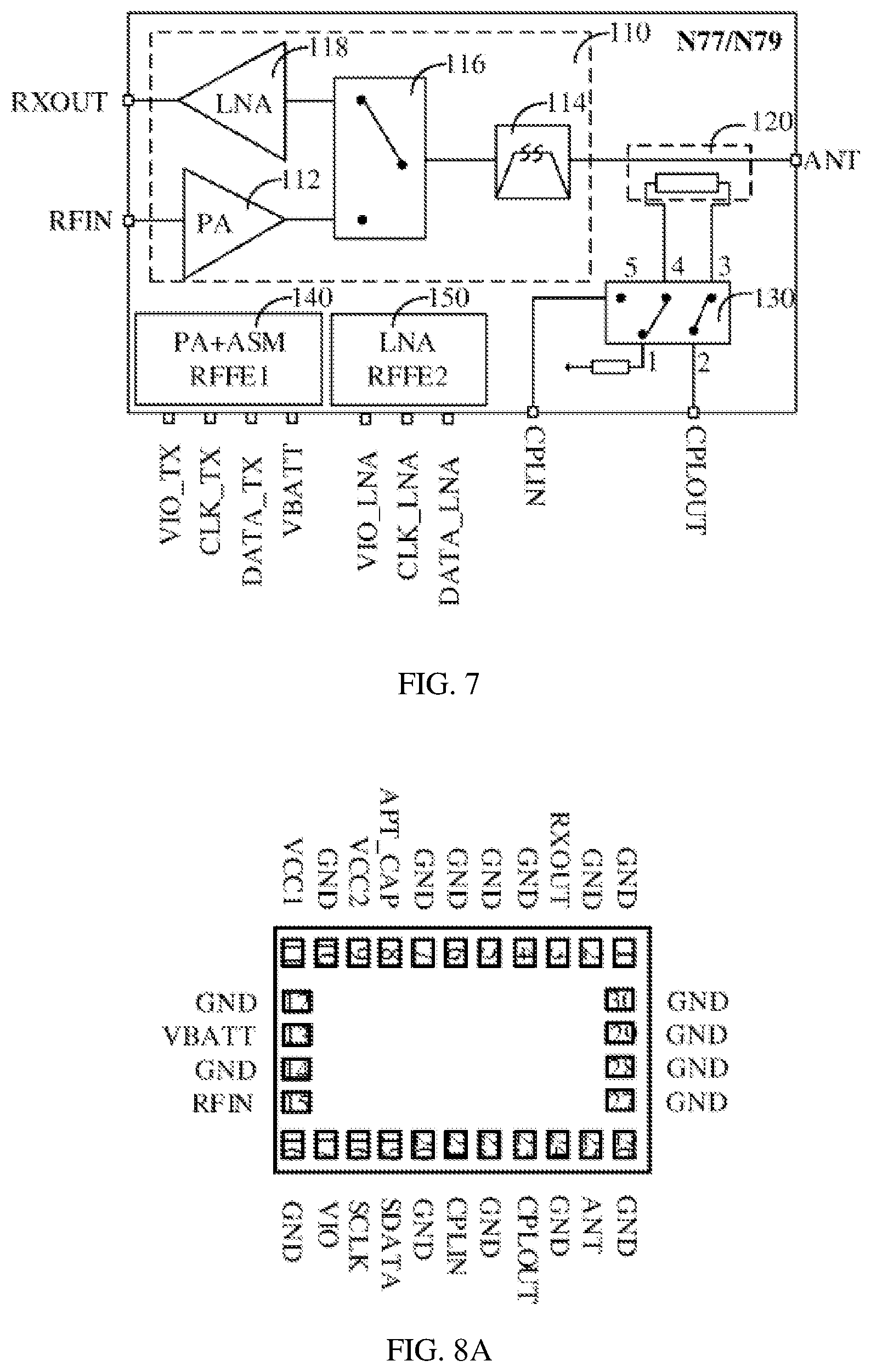 Patent US12323170 Figure 4 – Radio-frequency PA Mid device, radio-frequency system and communication device