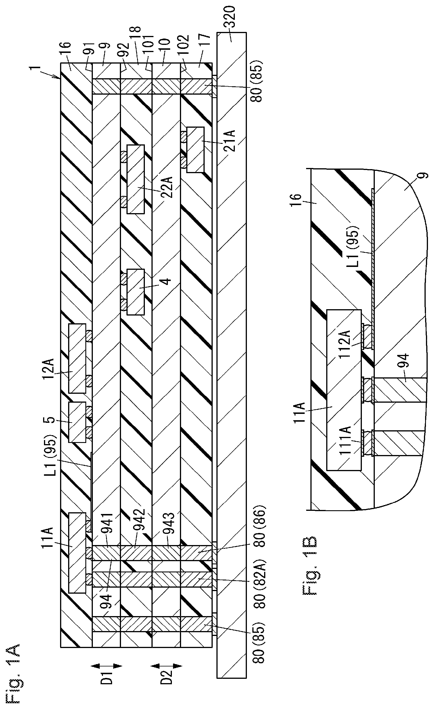 Patent US12323171 Figure 1 – Radio frequency module and communication device