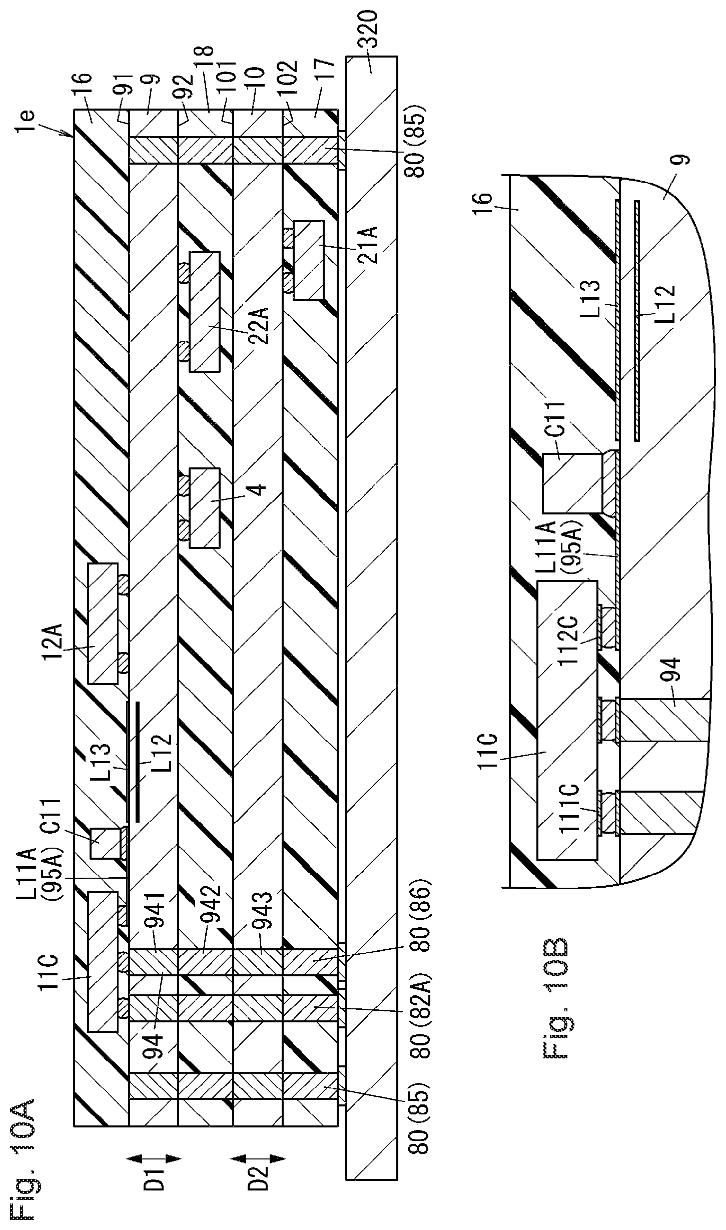 Patent US12323171 Figure 9 – Radio frequency module and communication device