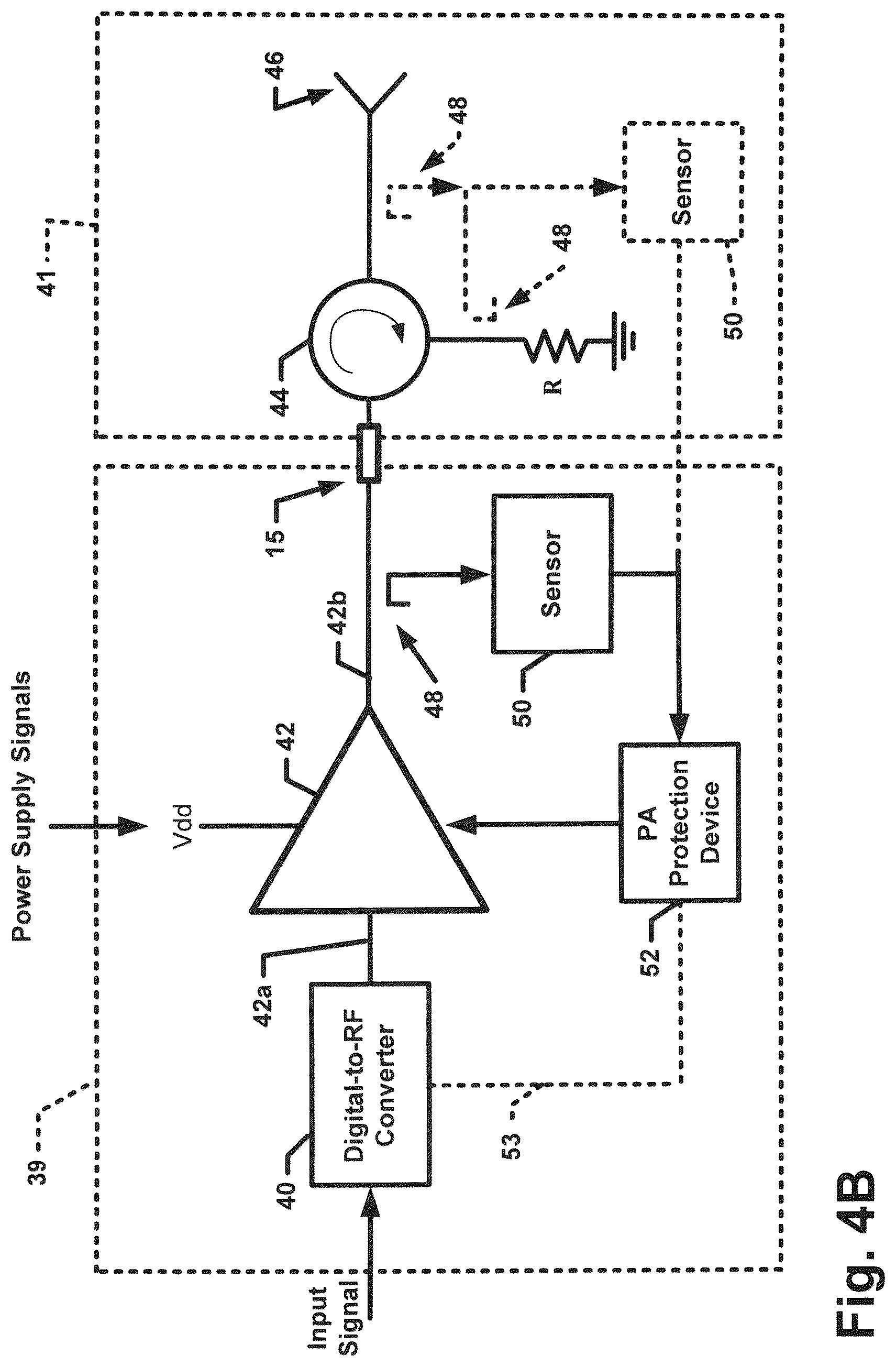 Patent US12323173 Figure 6 – Sensing of antenna connection for remote radio heads