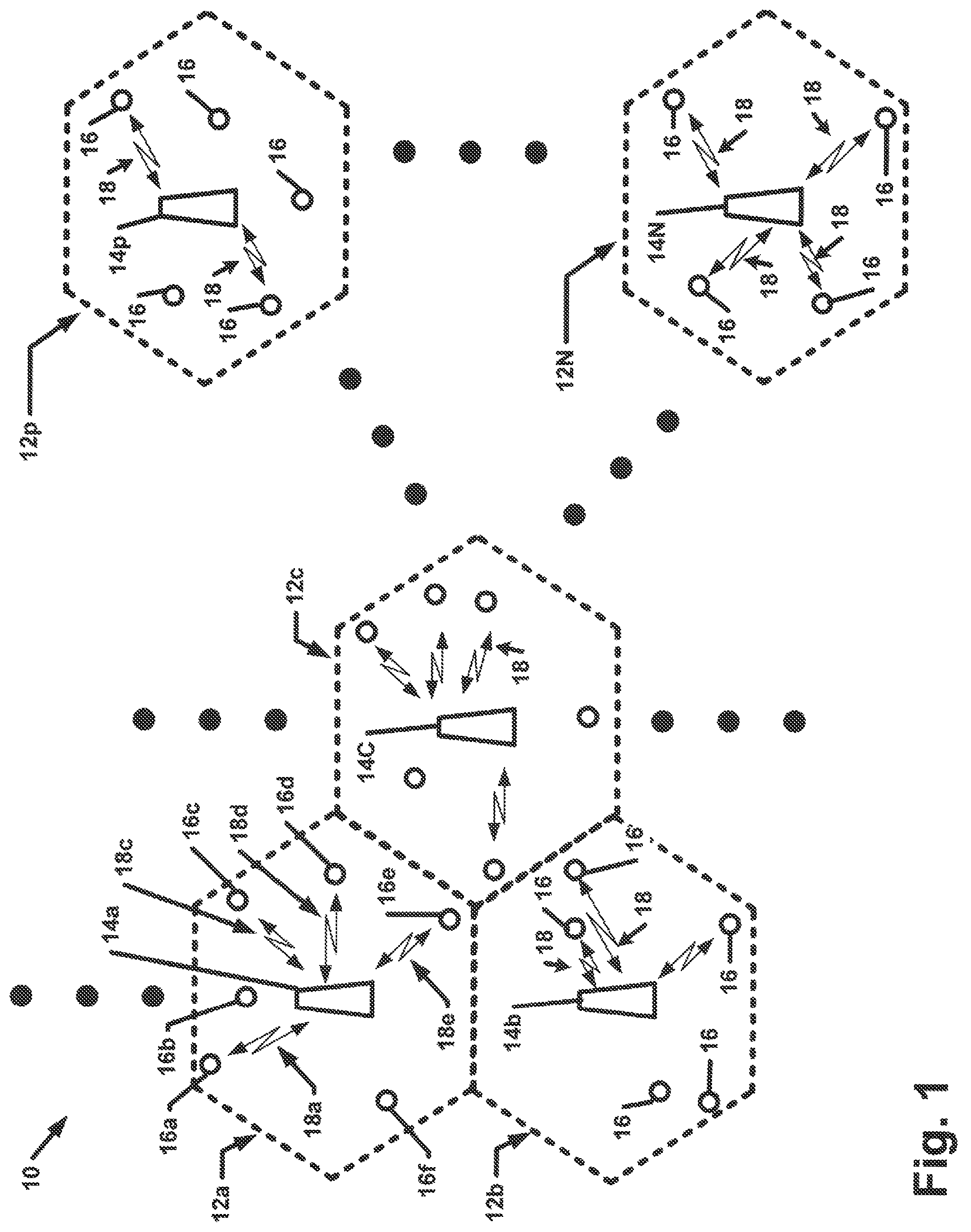 Patent US12323175 Figure 1 – Cellular network that dynamically adjusts bandwidth and number of MIMO paths based on realized channel capacity