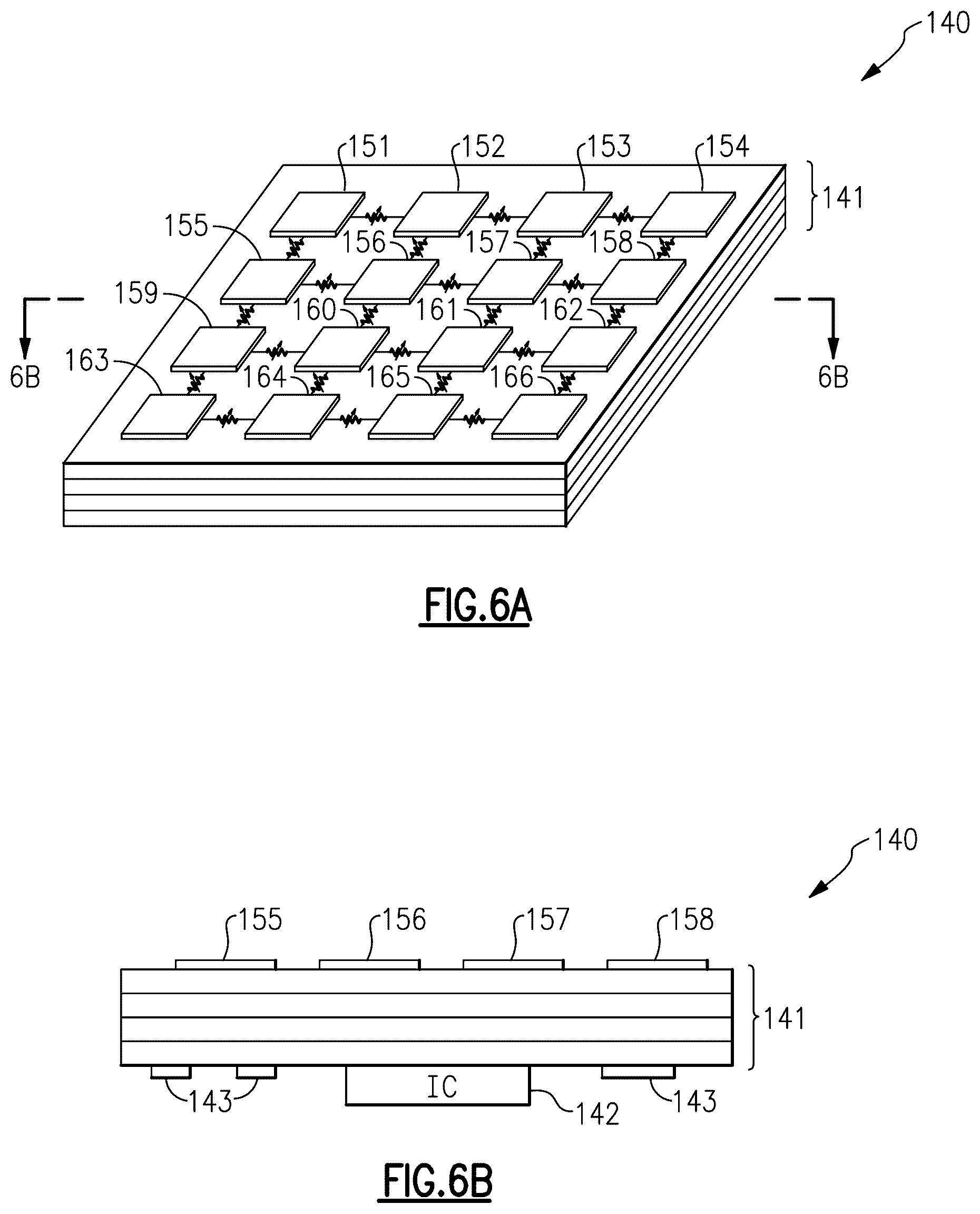 Patent US12323180 Figure 12 – Antenna array with antenna elements interconnected by controllable resistances