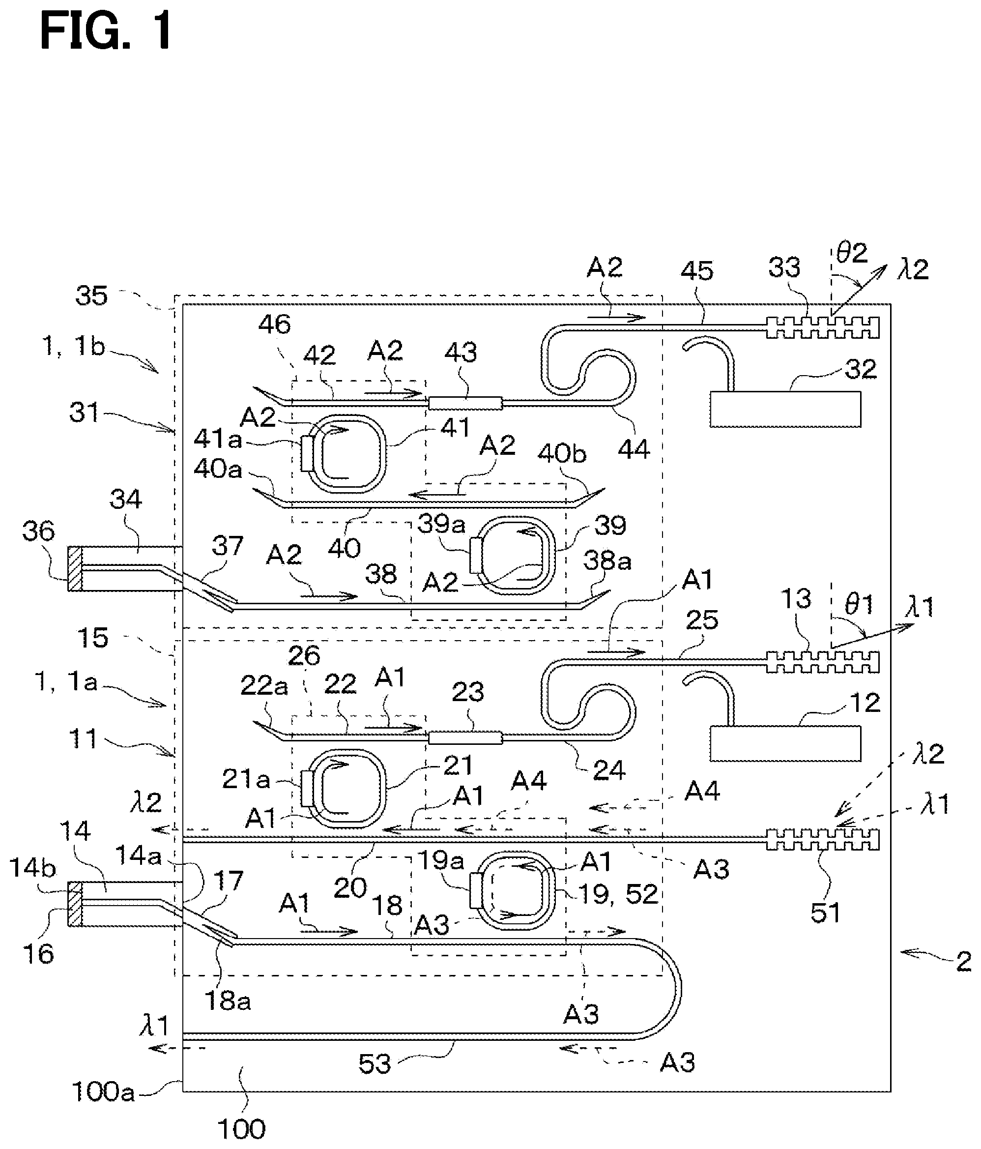Patent US12323188 Figure 1 – Optical transceiver