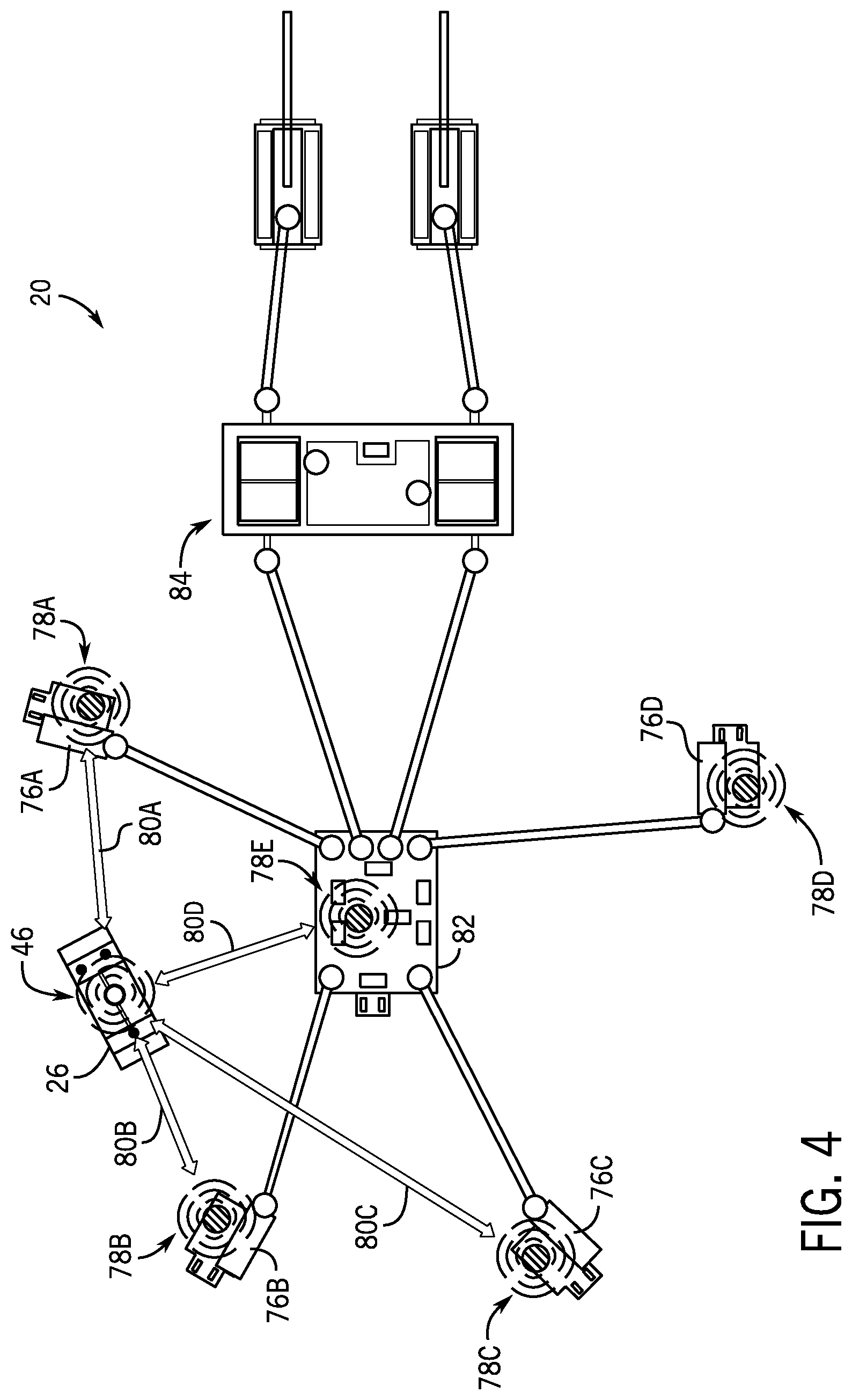 Patent US12323190 Figure 4 – Underwater communication network for autonomous underwater vehicles