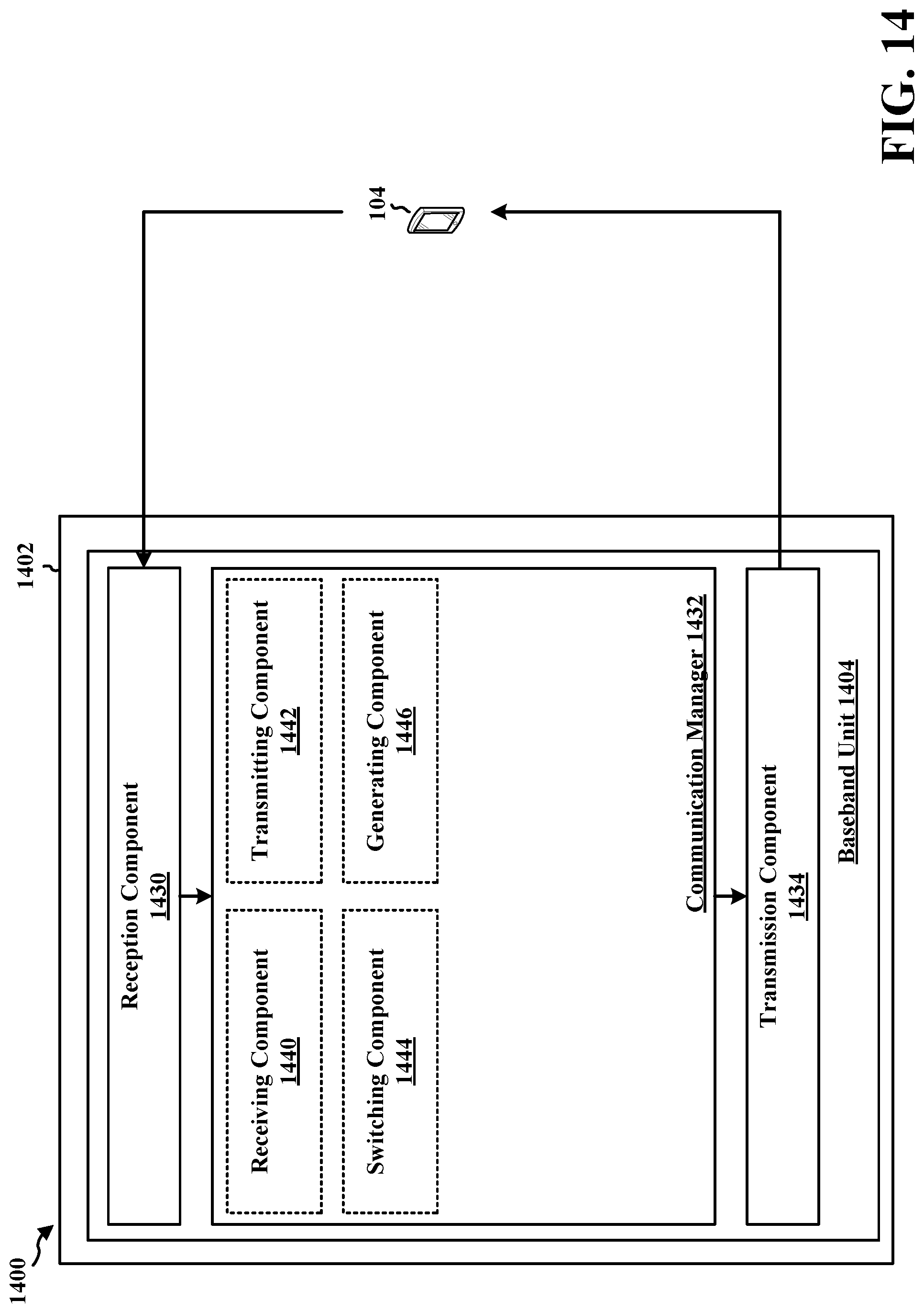 Patent US12323207 Figure 14 – Beamforming for backscatter radio