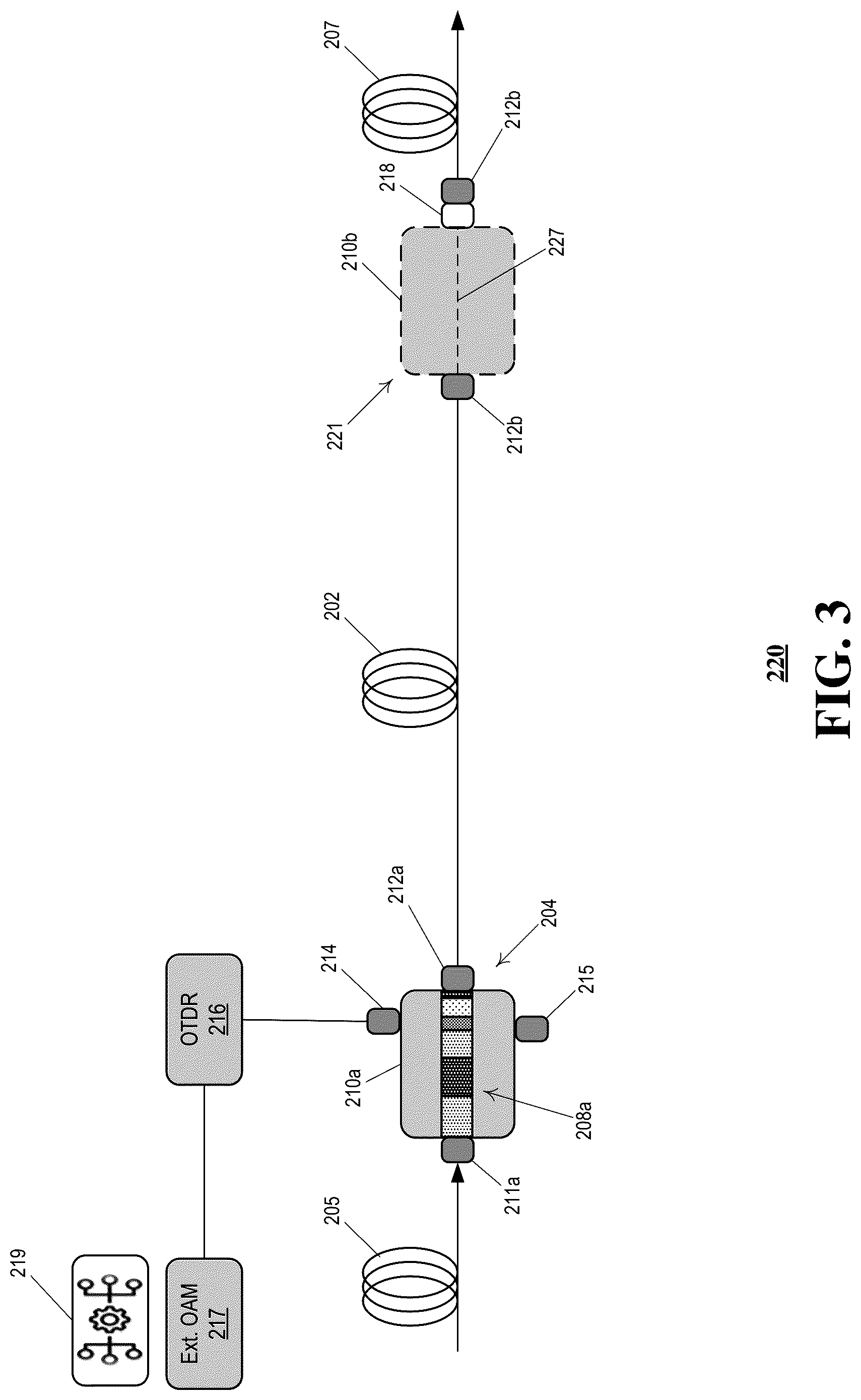 Patent US12323230 Figure 3 – Reconfigurable passive terminal that manages access to an optical channel spectrum