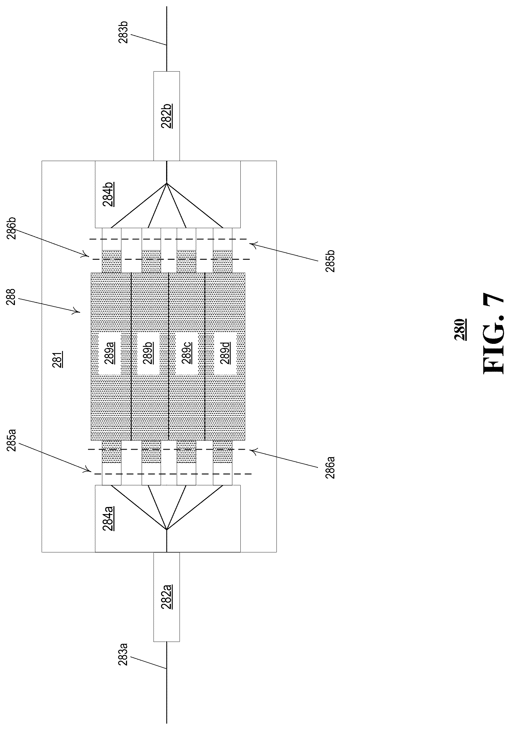 Patent US12323230 Figure 7 – Reconfigurable passive terminal that manages access to an optical channel spectrum
