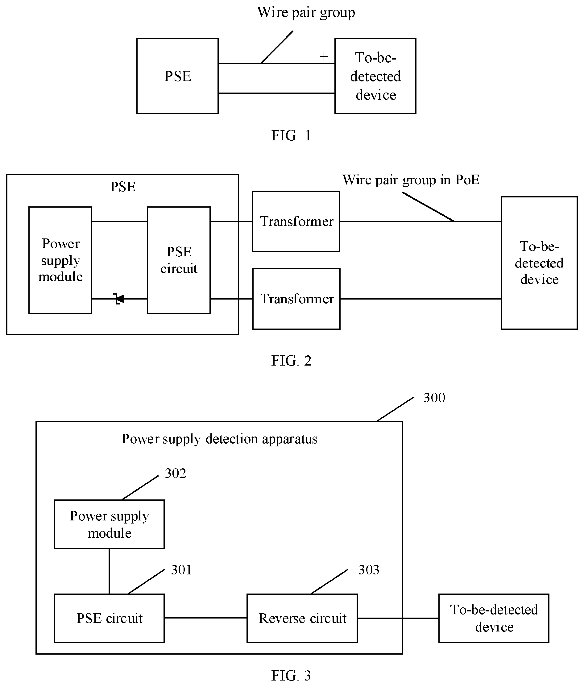 Patent US12323258 — Power supply detection apparatus and method for detecting power to a power over ethernet device — Figure 1