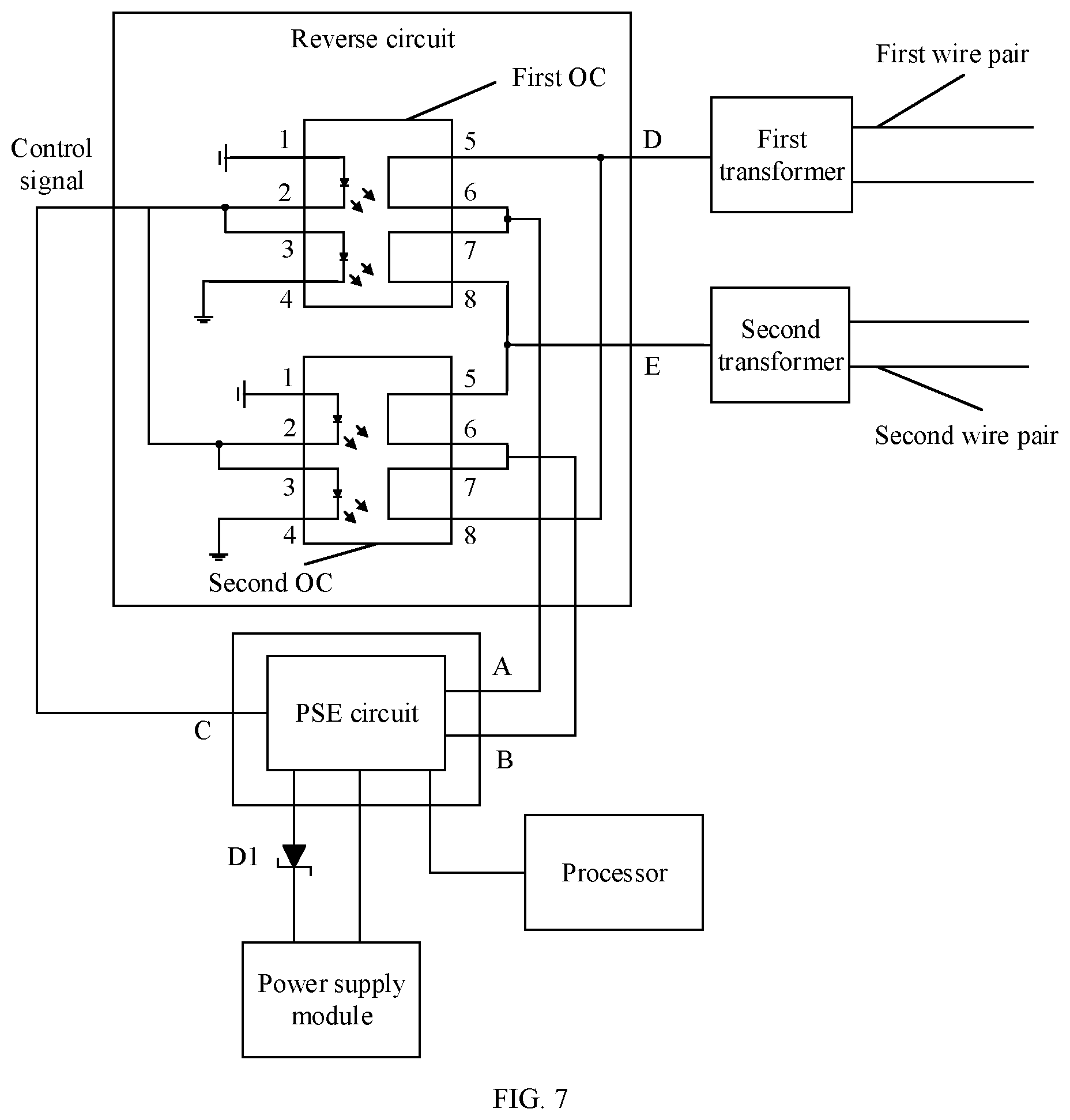 Patent US12323258 Figure 5 – Power supply detection apparatus and method for detecting power to a power over ethernet device