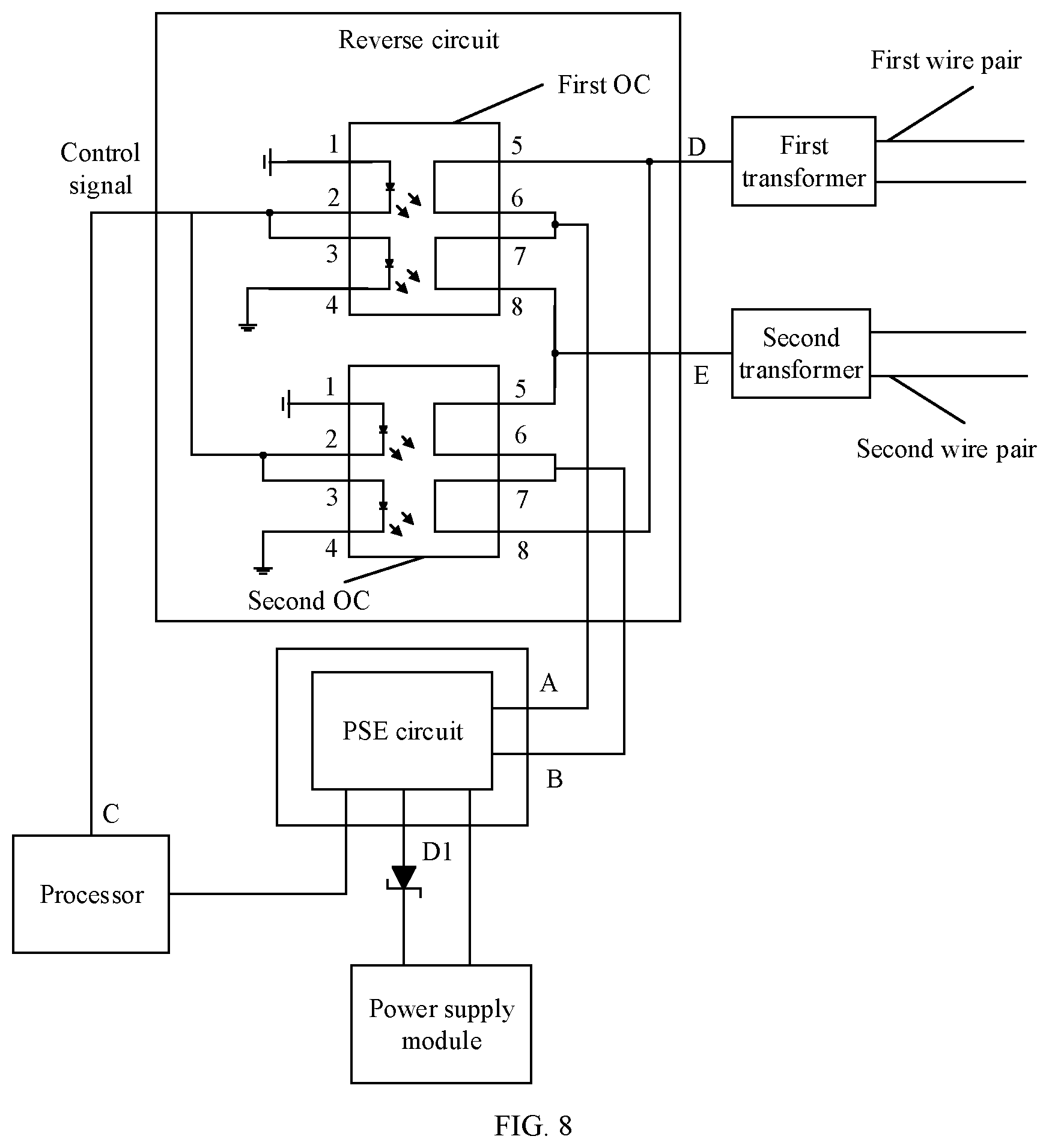Patent US12323258 Figure 6 – Power supply detection apparatus and method for detecting power to a power over ethernet device