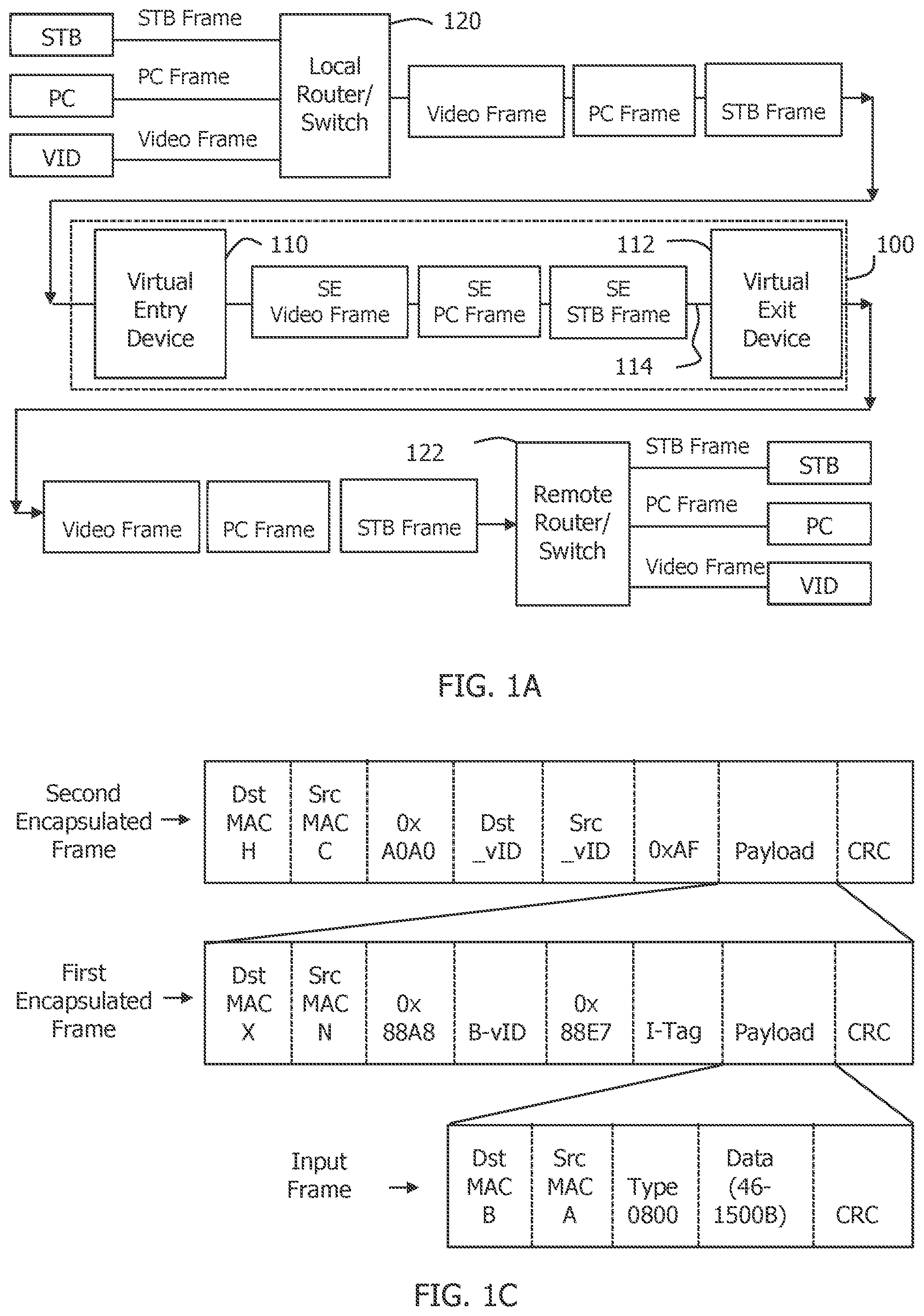 Patent US12323271 Figure 1 – Virtual network