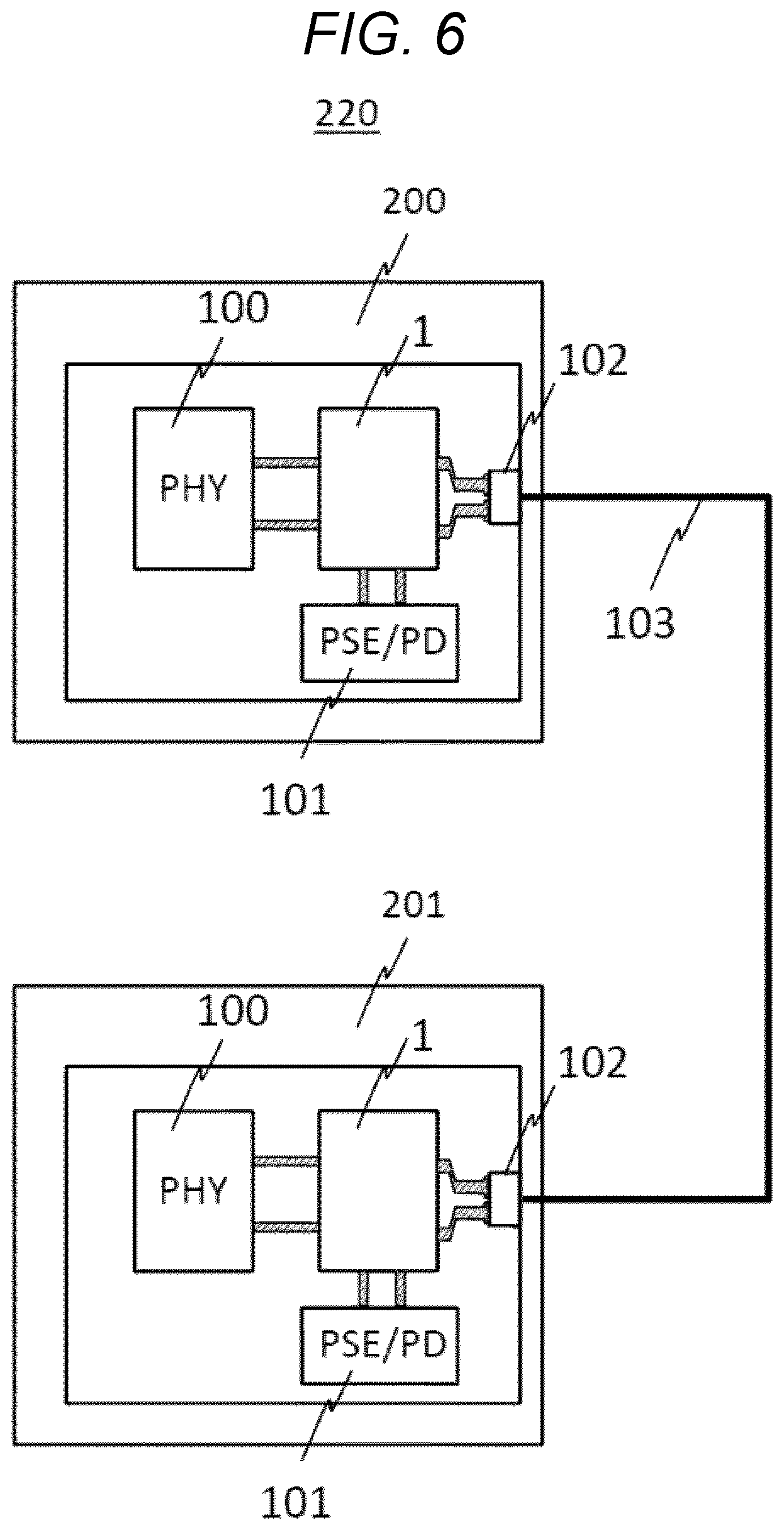 Patent US12323274 Figure 7 – Differential transmission substrate and power-over-differential data communication device