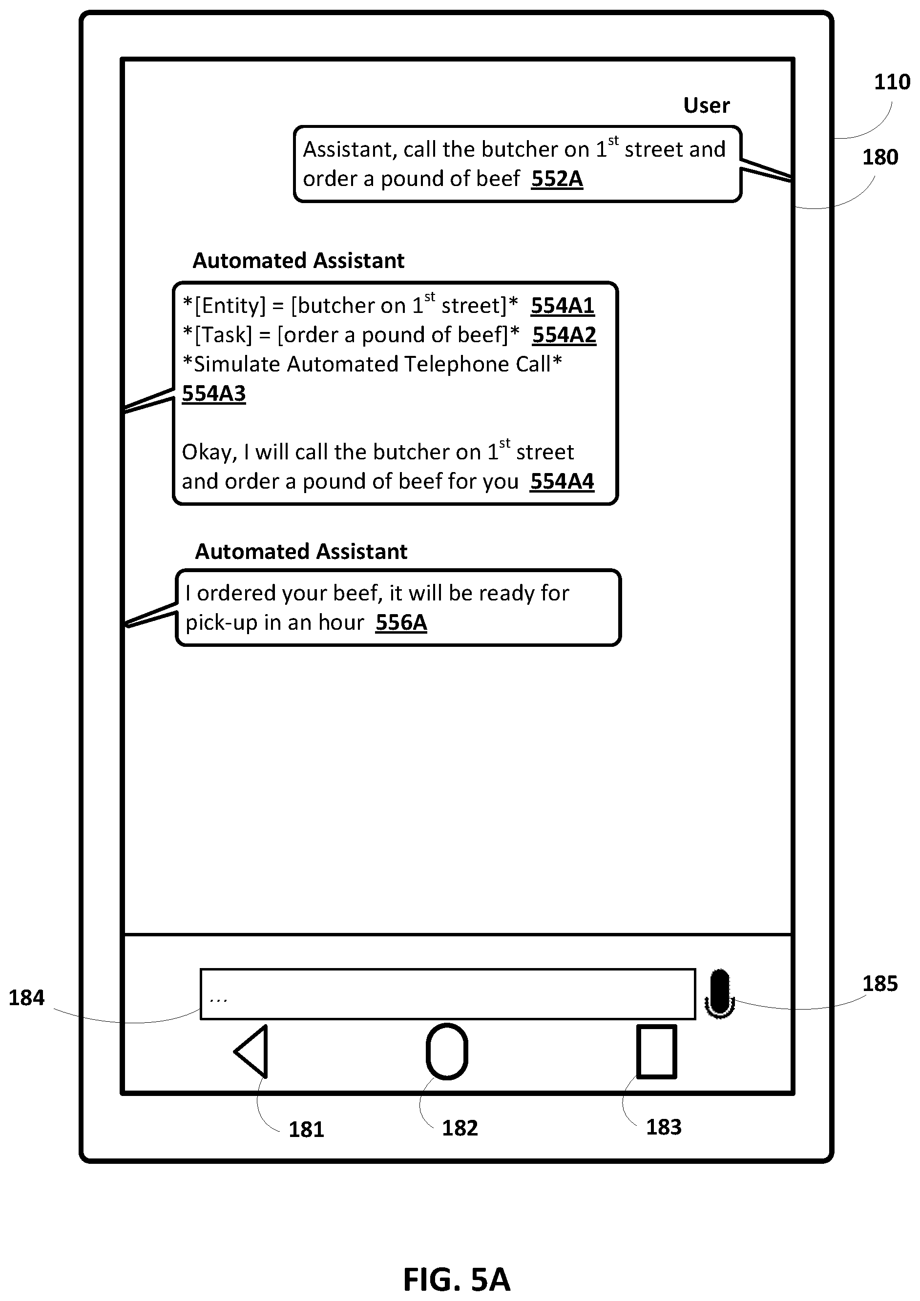 Patent US12323373 Figure 5 – Simulation of automated telephone call(s)