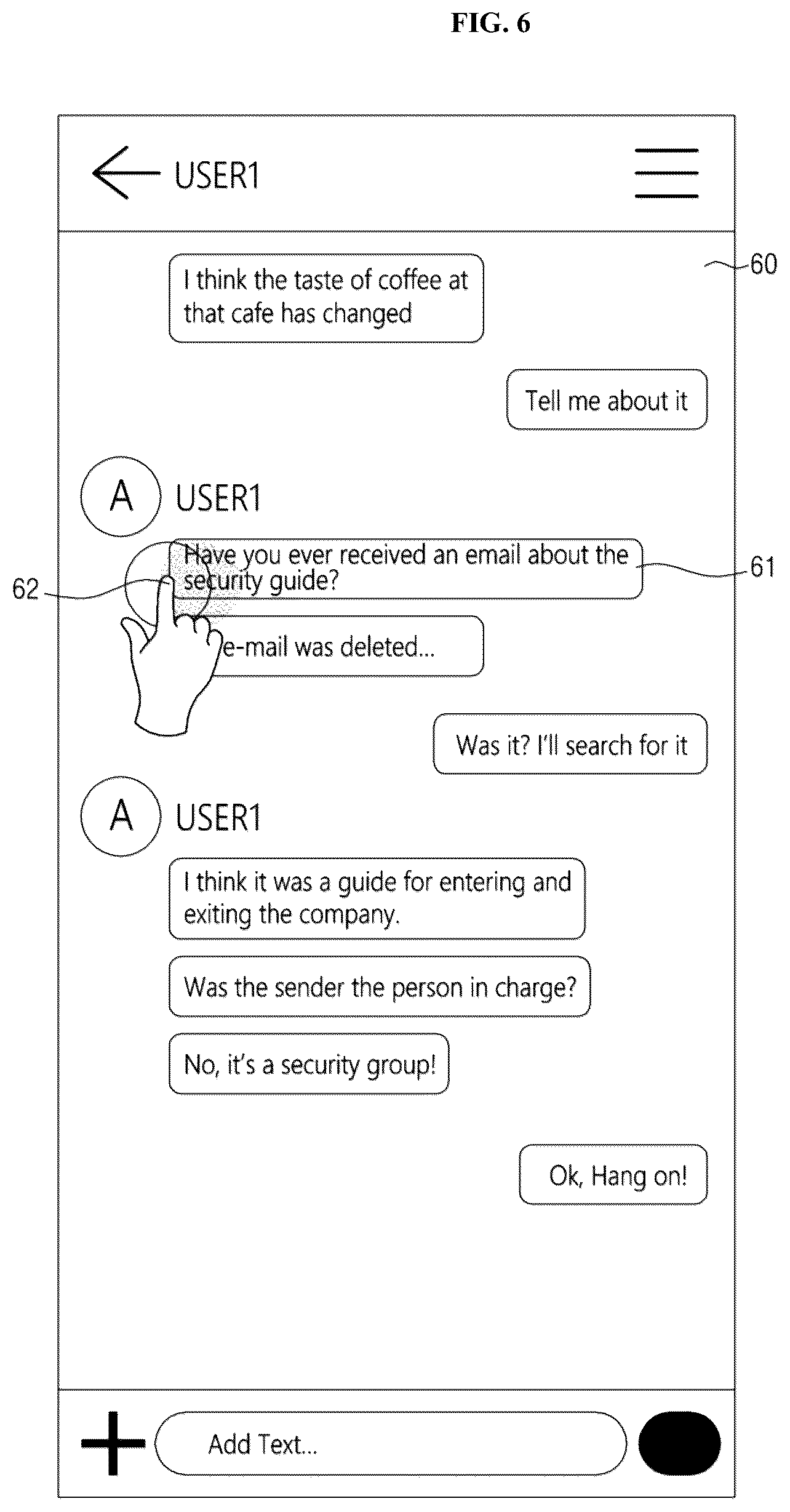 Patent US12323376 Figure 6 – Method for providing messenger service, and apparatus for implementing the same