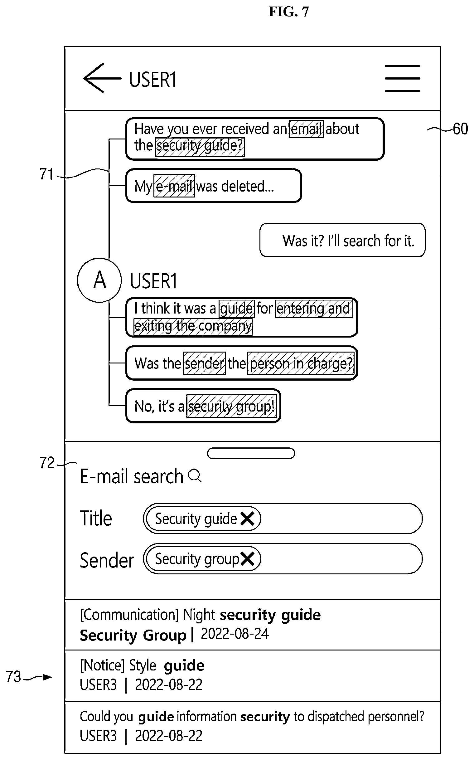 Patent US12323376 Figure 7 – Method for providing messenger service, and apparatus for implementing the same