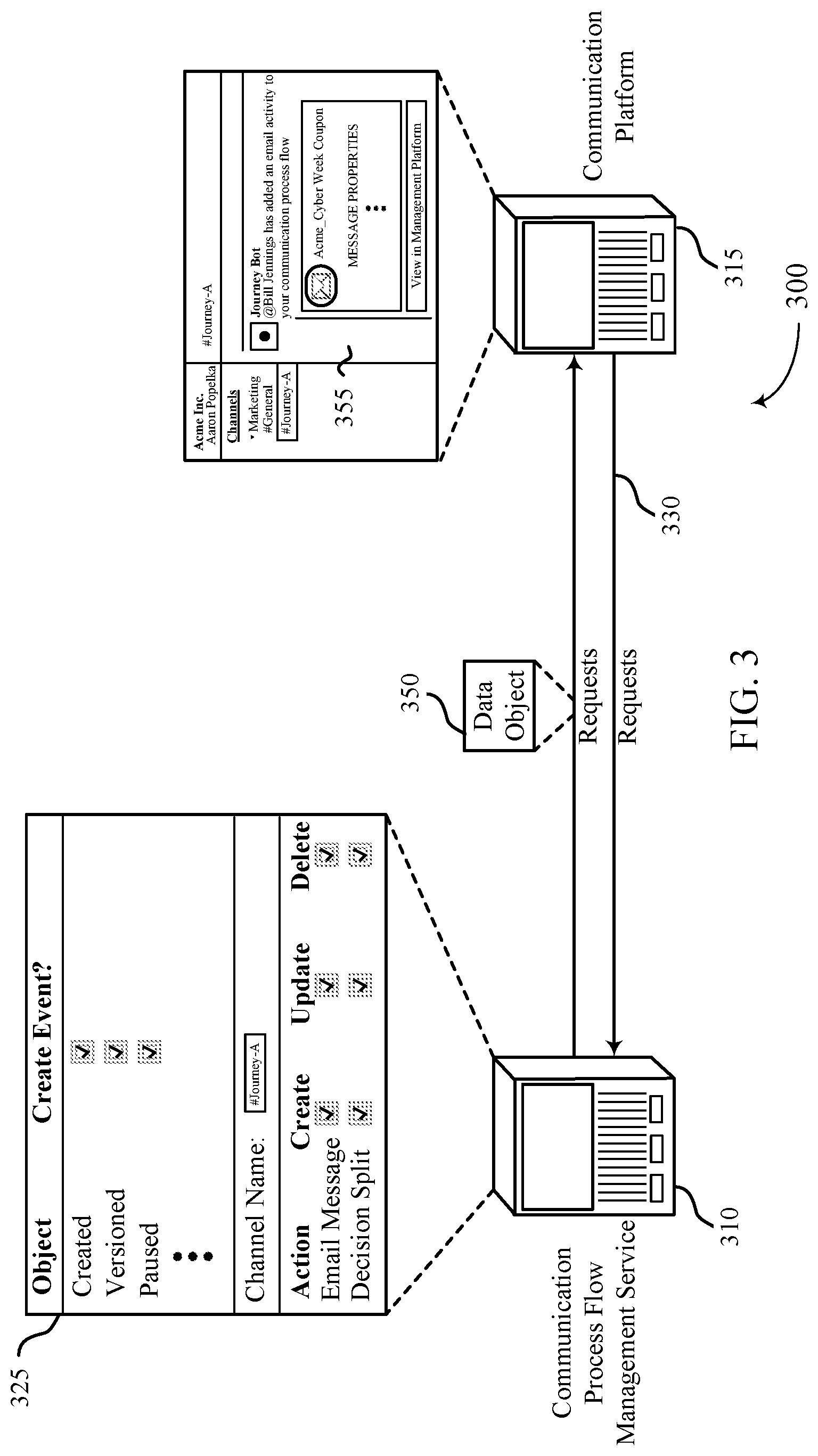 Patent US12323380 Figure 3 – Techniques for cross platform communication process flow event posting