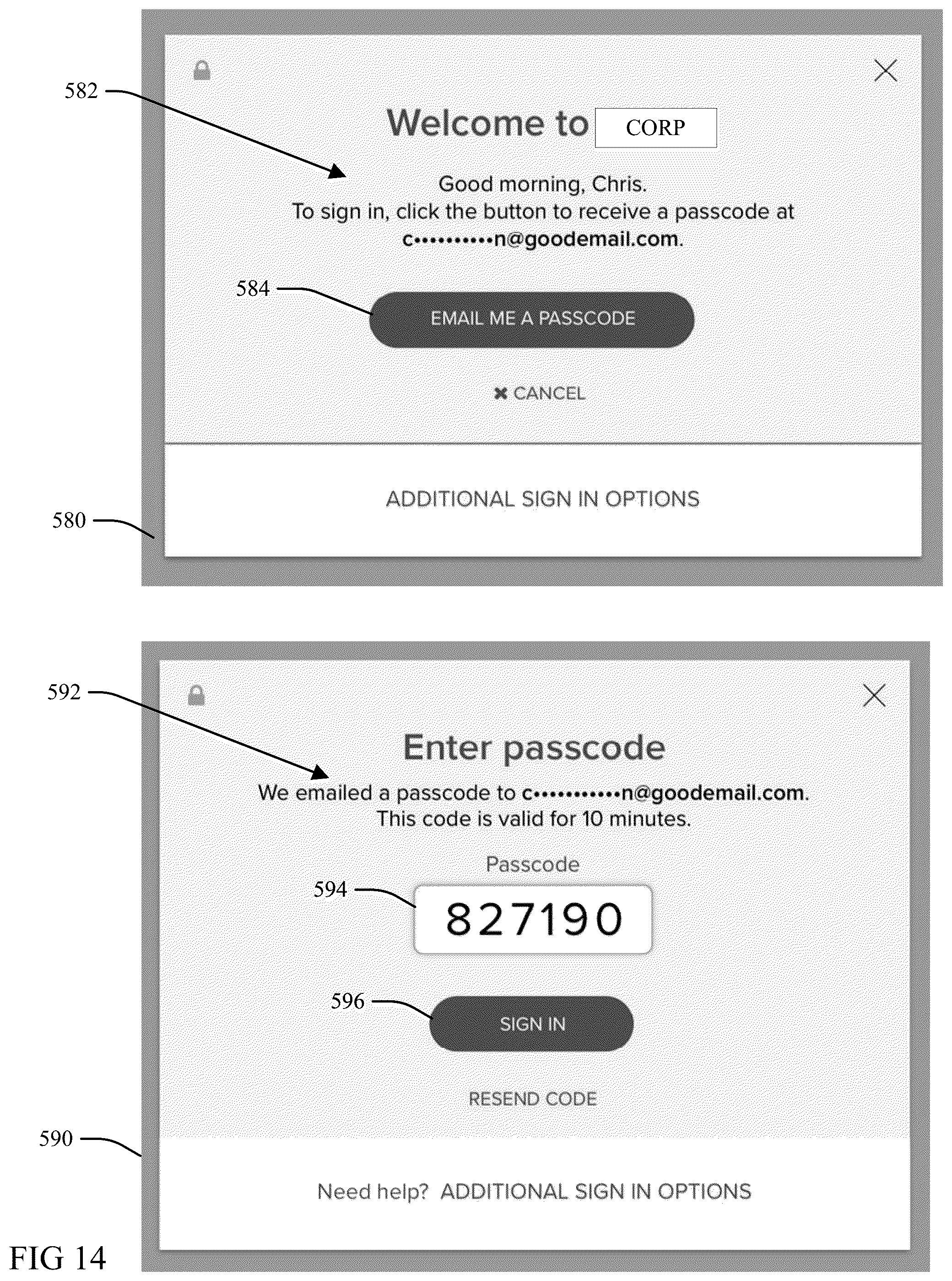 Patent US12323410 Figure 14 – Password-less authentication structure