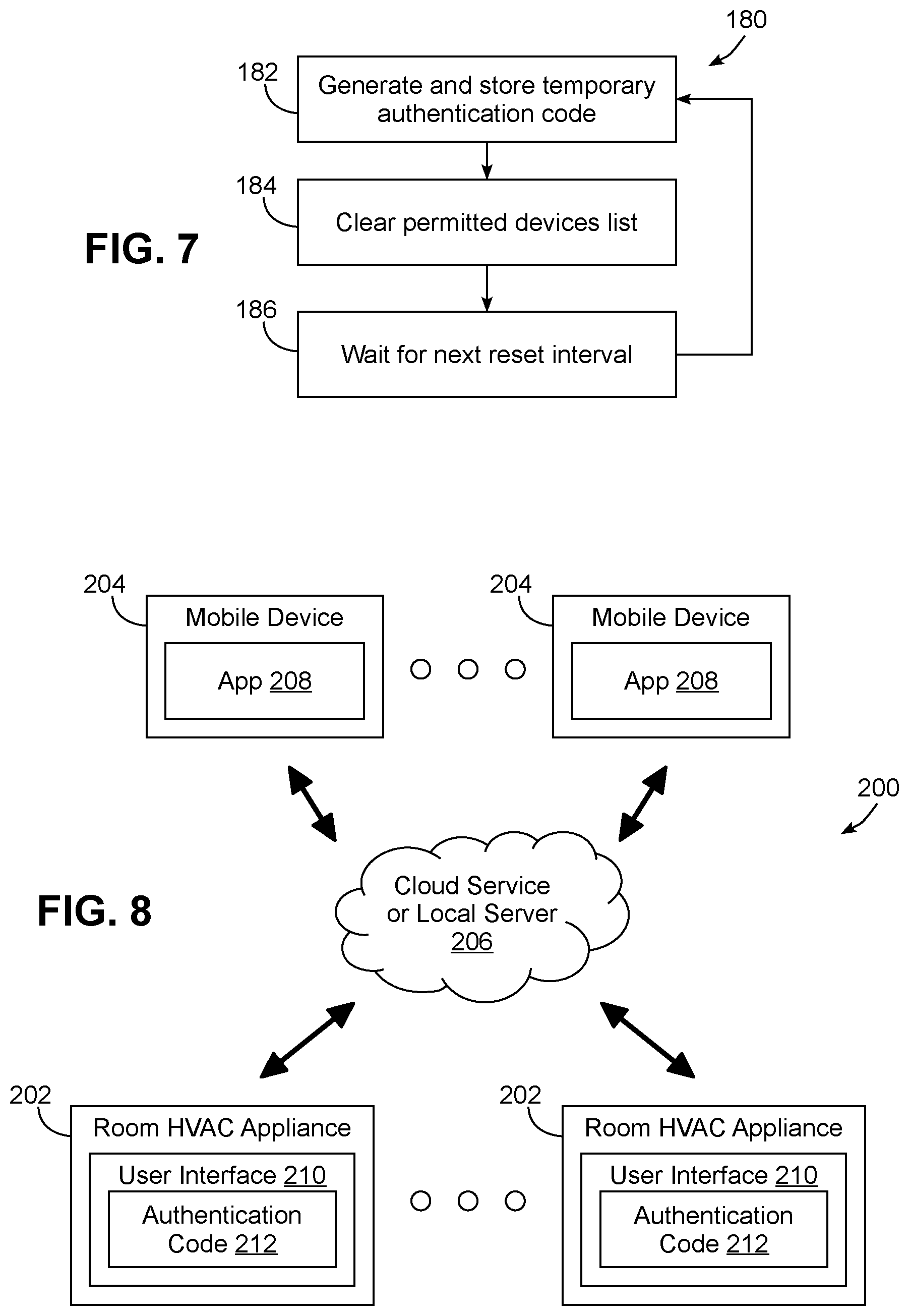 Patent US12323417 Figure 5 – Temporary two factor heating, ventilating, and air conditioning (HVAC) appliance authentication