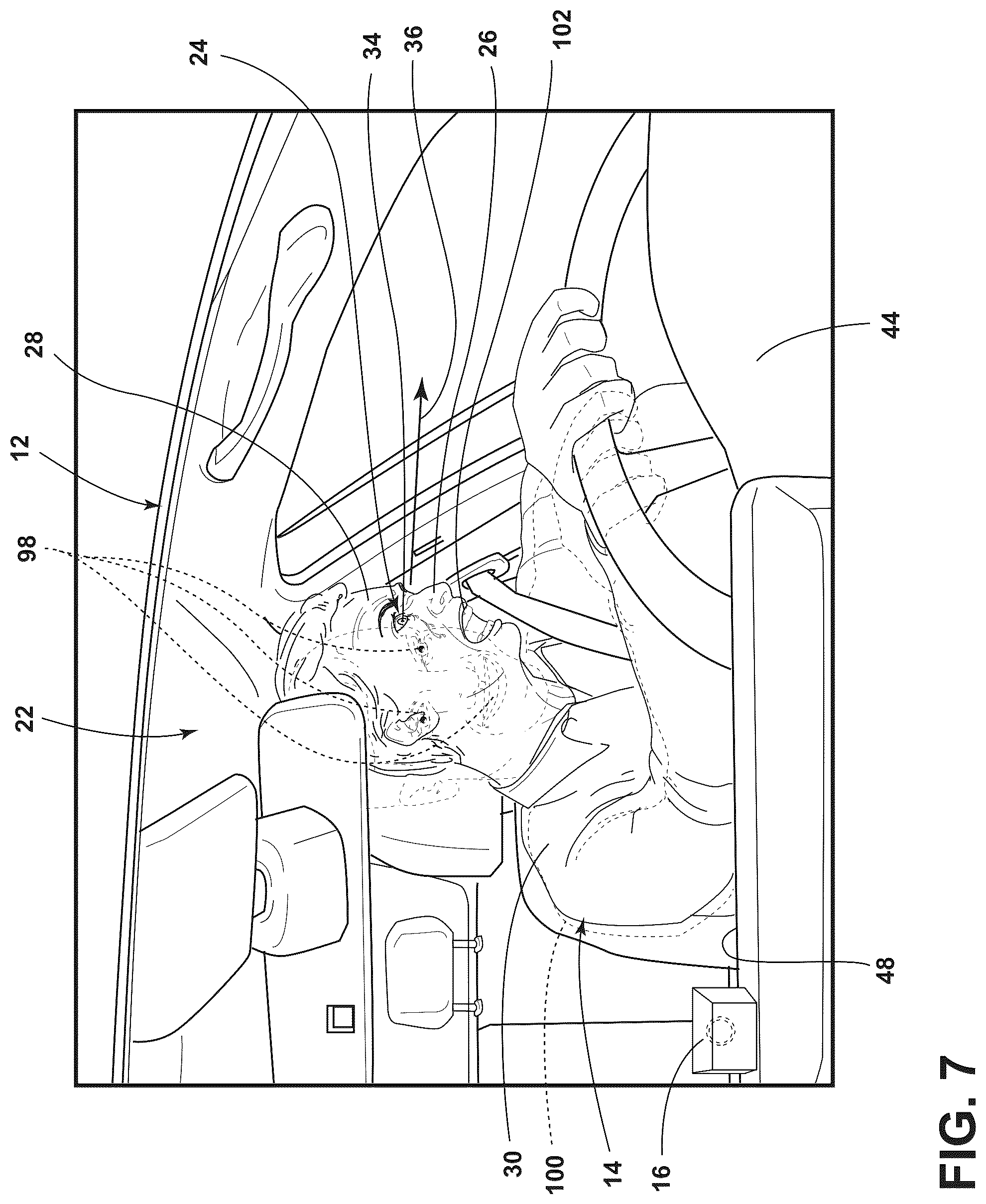 Patent US12323420 Figure 8 – Biometric service evaluation architecture for a vehicle
