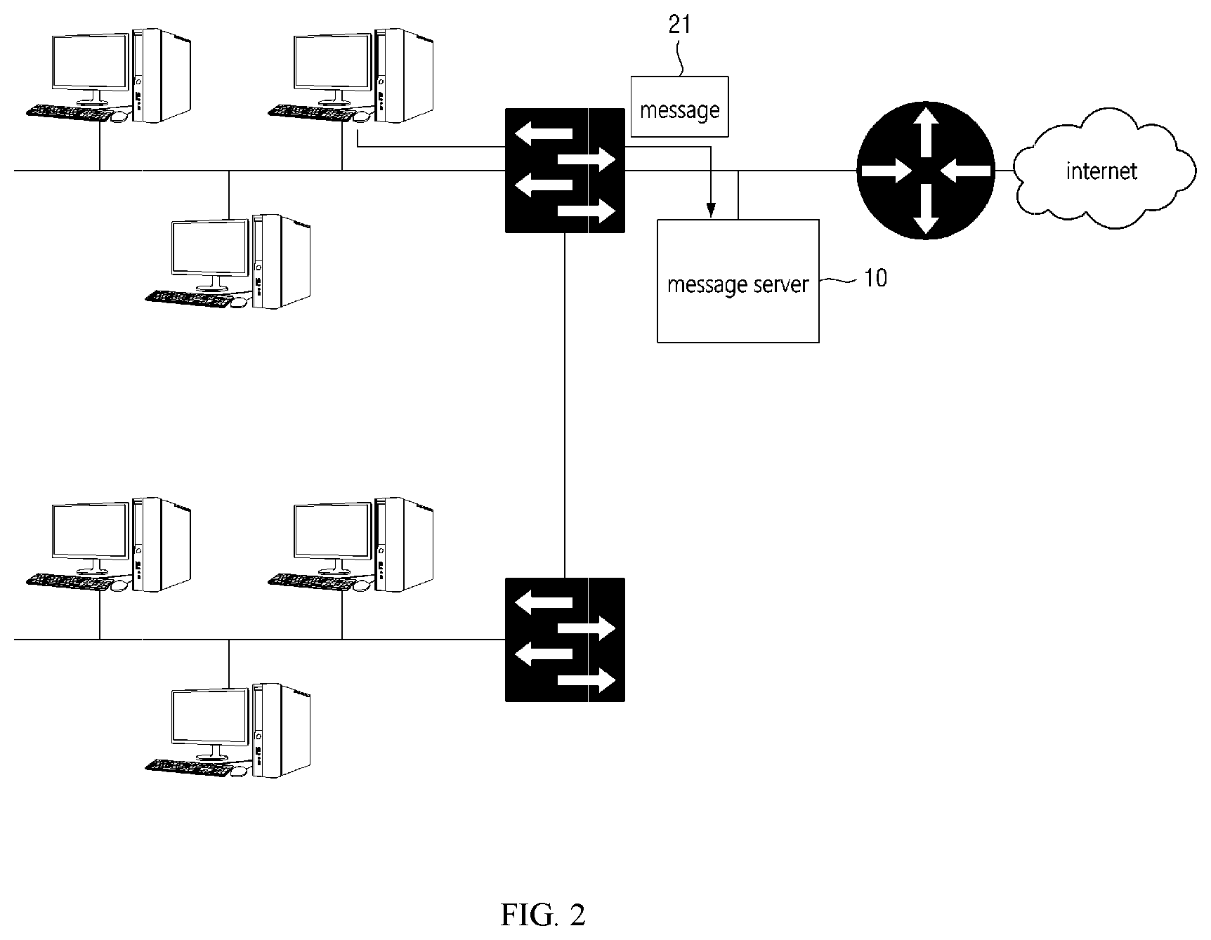 Patent US12323429 Figure 2 – Message service providing method and server