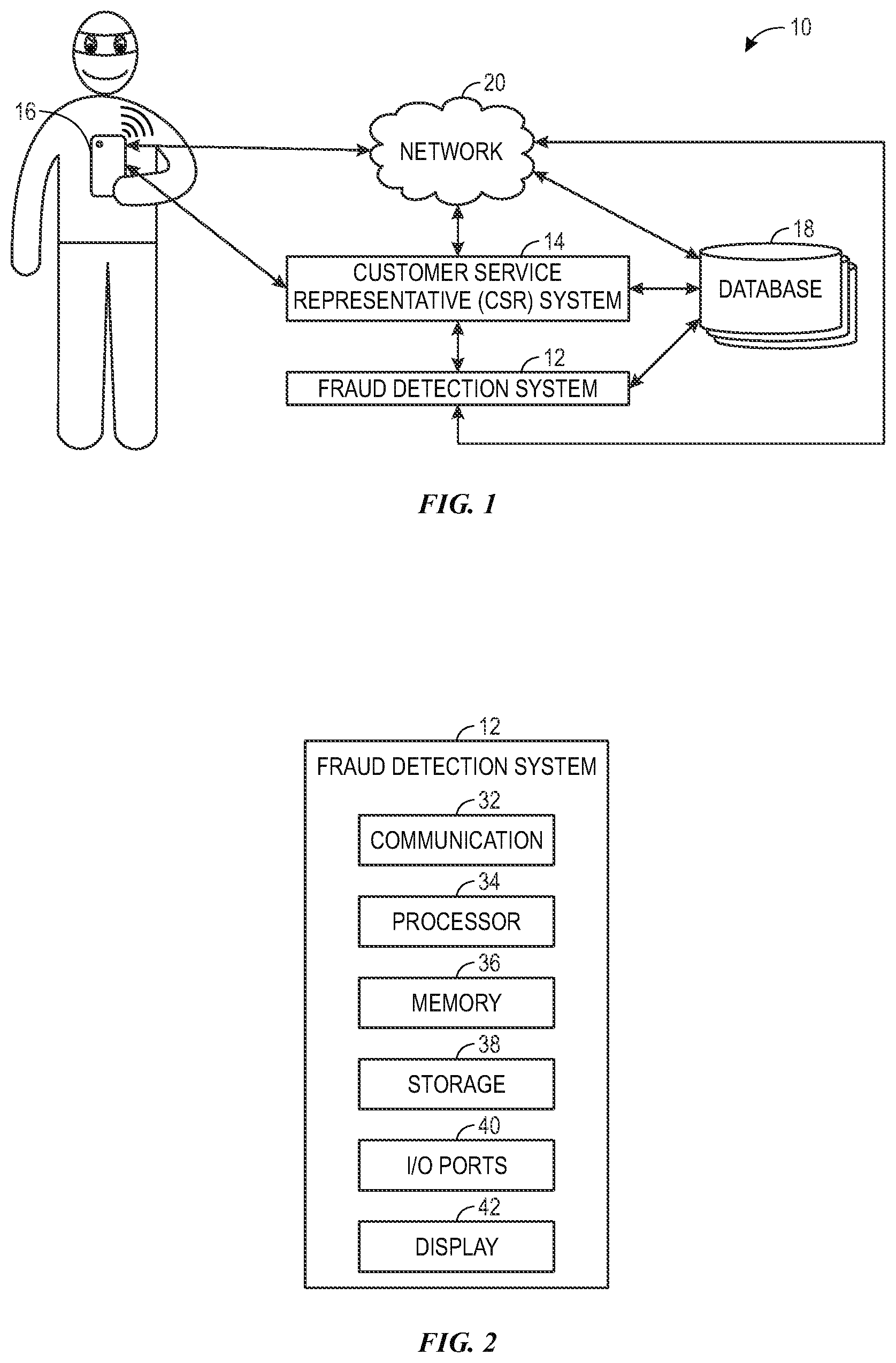 Patent US12323455 — Systems and methods for detecting fraudulent requests on client accounts — Figure 1