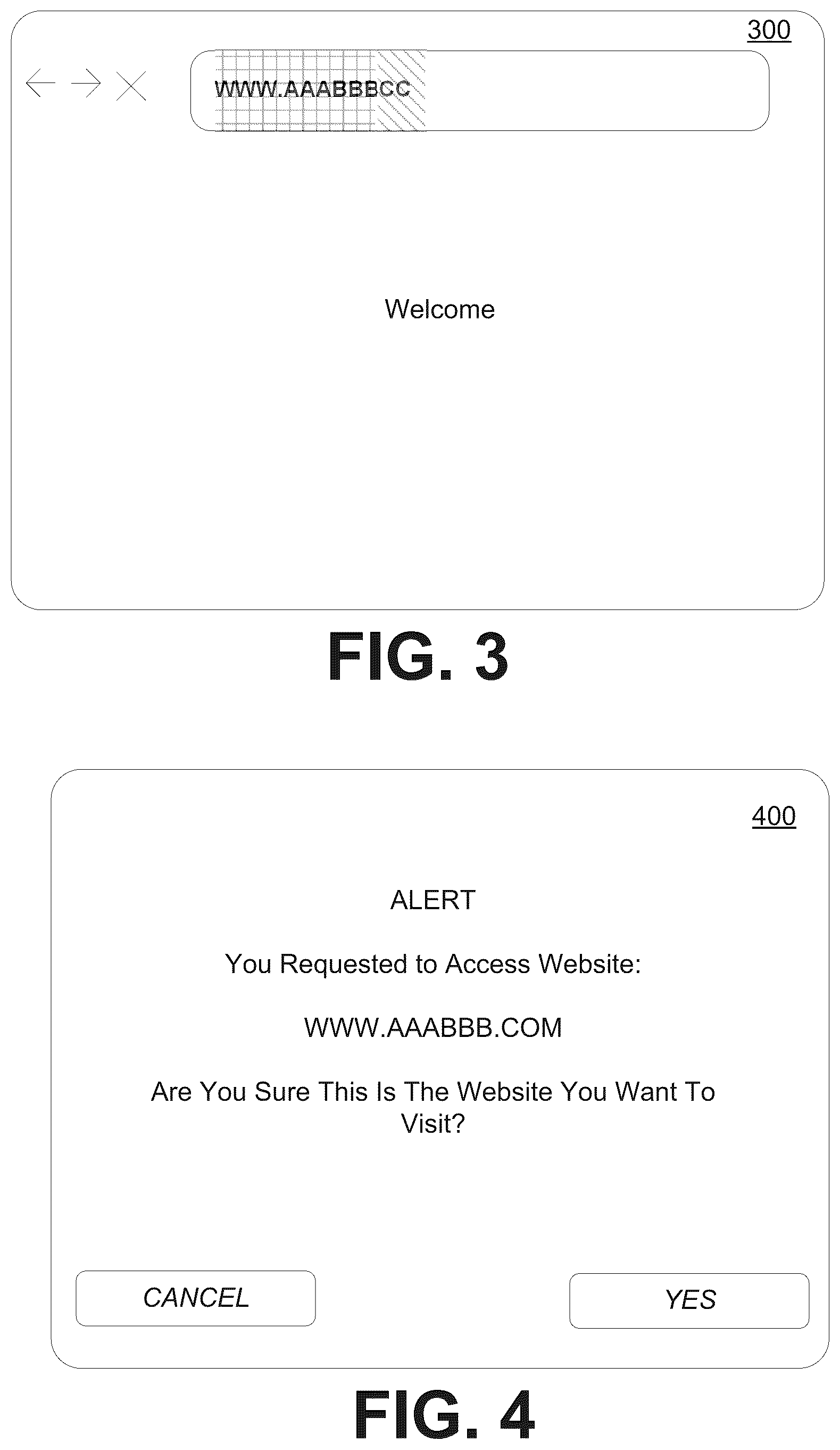 Patent US12323460 Figure 11 – Typosquatting detection and notification
