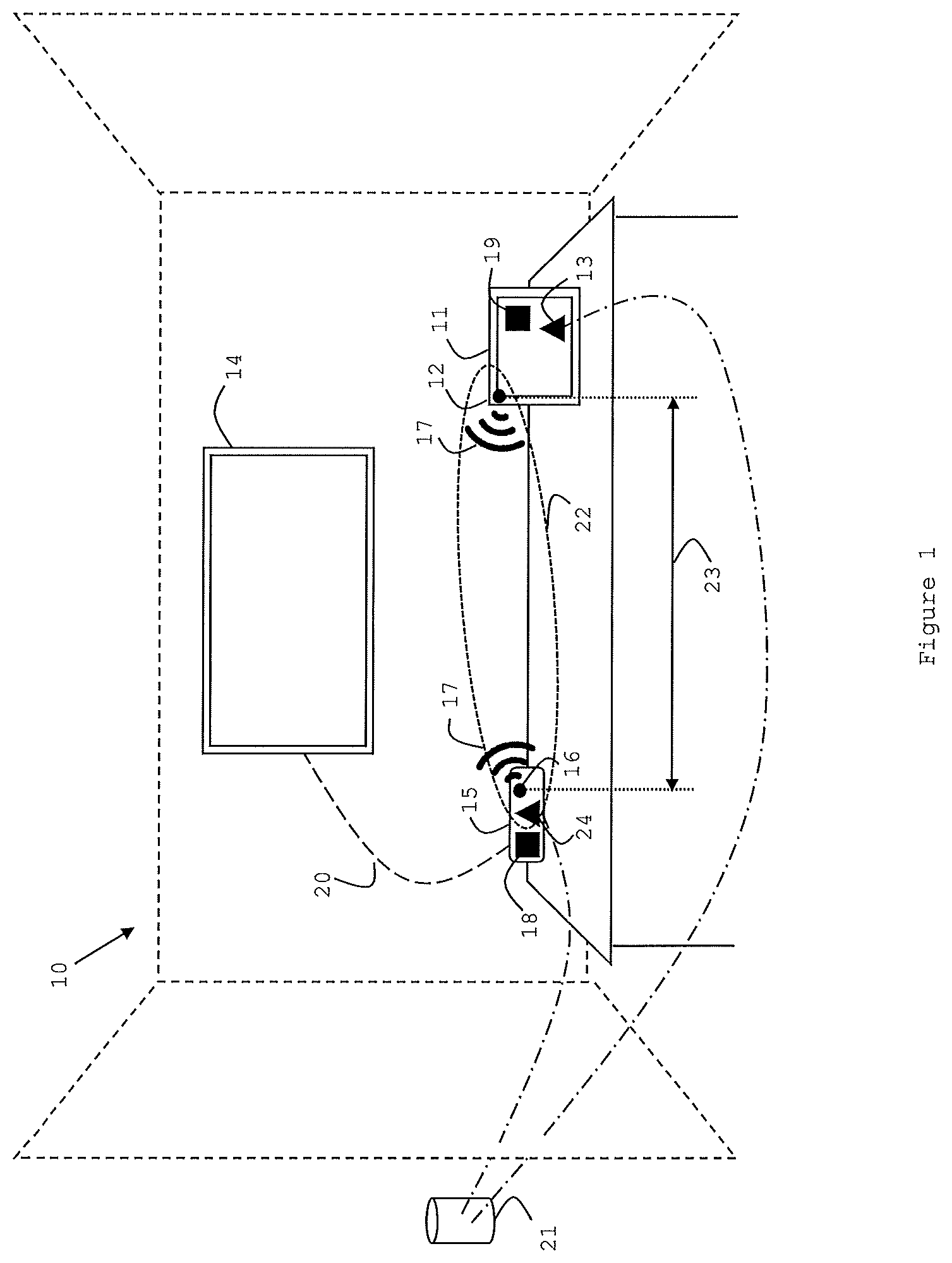 Patent US12323472 — User-centric connections to a location comprising digital collaboration tools — Figure 1