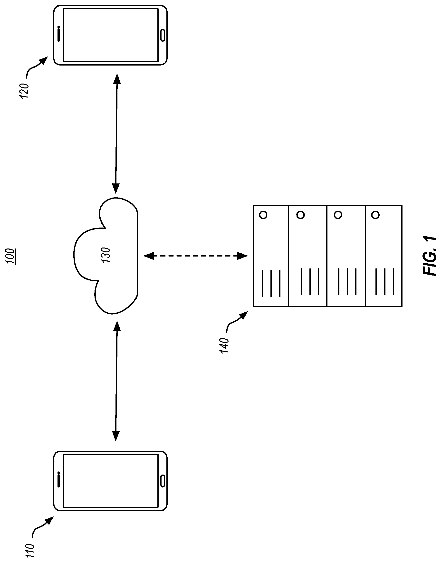 Patent US12323477 Figure 1 – Dynamic syncing of content within a communication interface