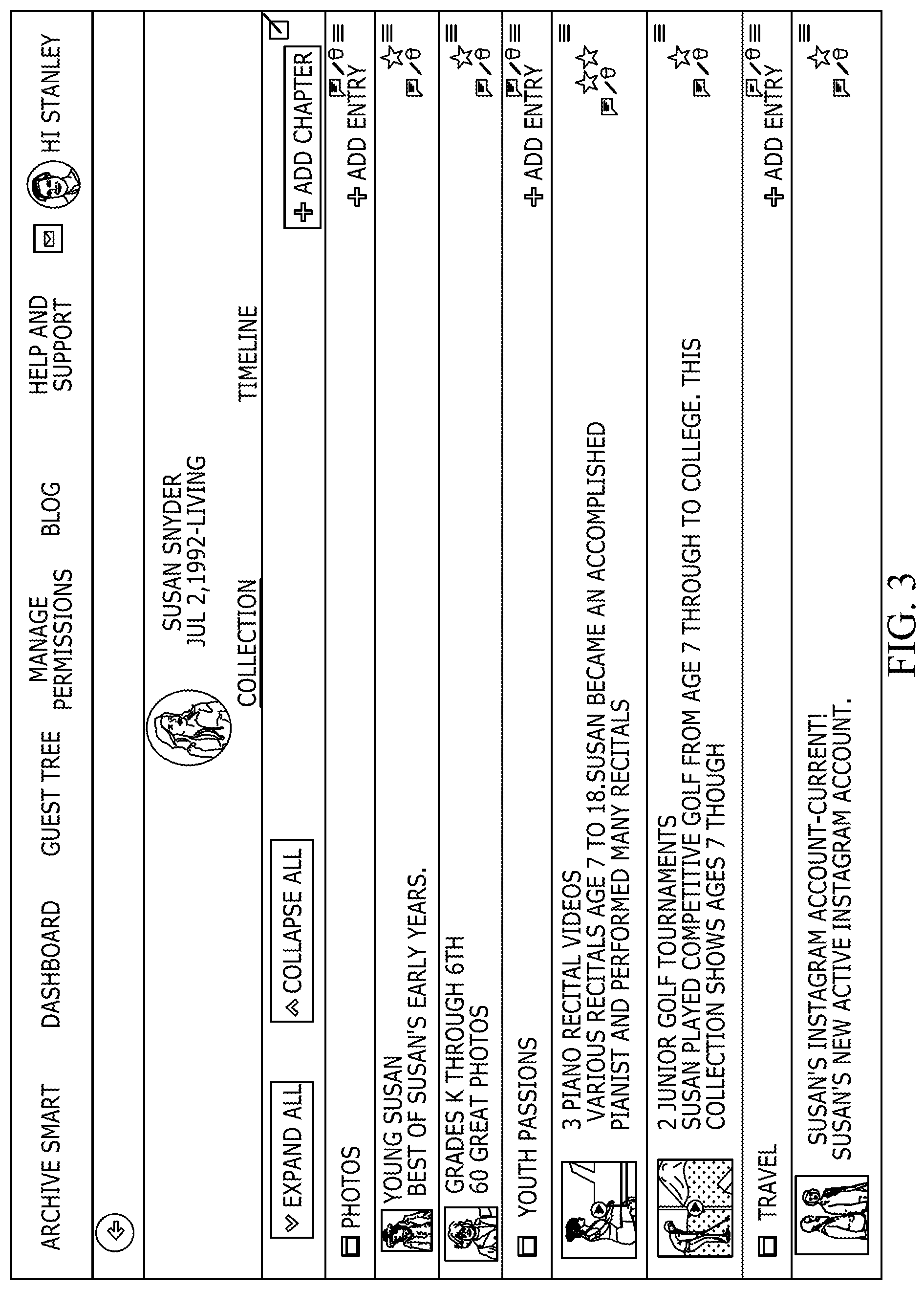 Patent US12323491 Figure 3 – Cloud-based index and centralized cloud-based hub interface for cloud-stored media