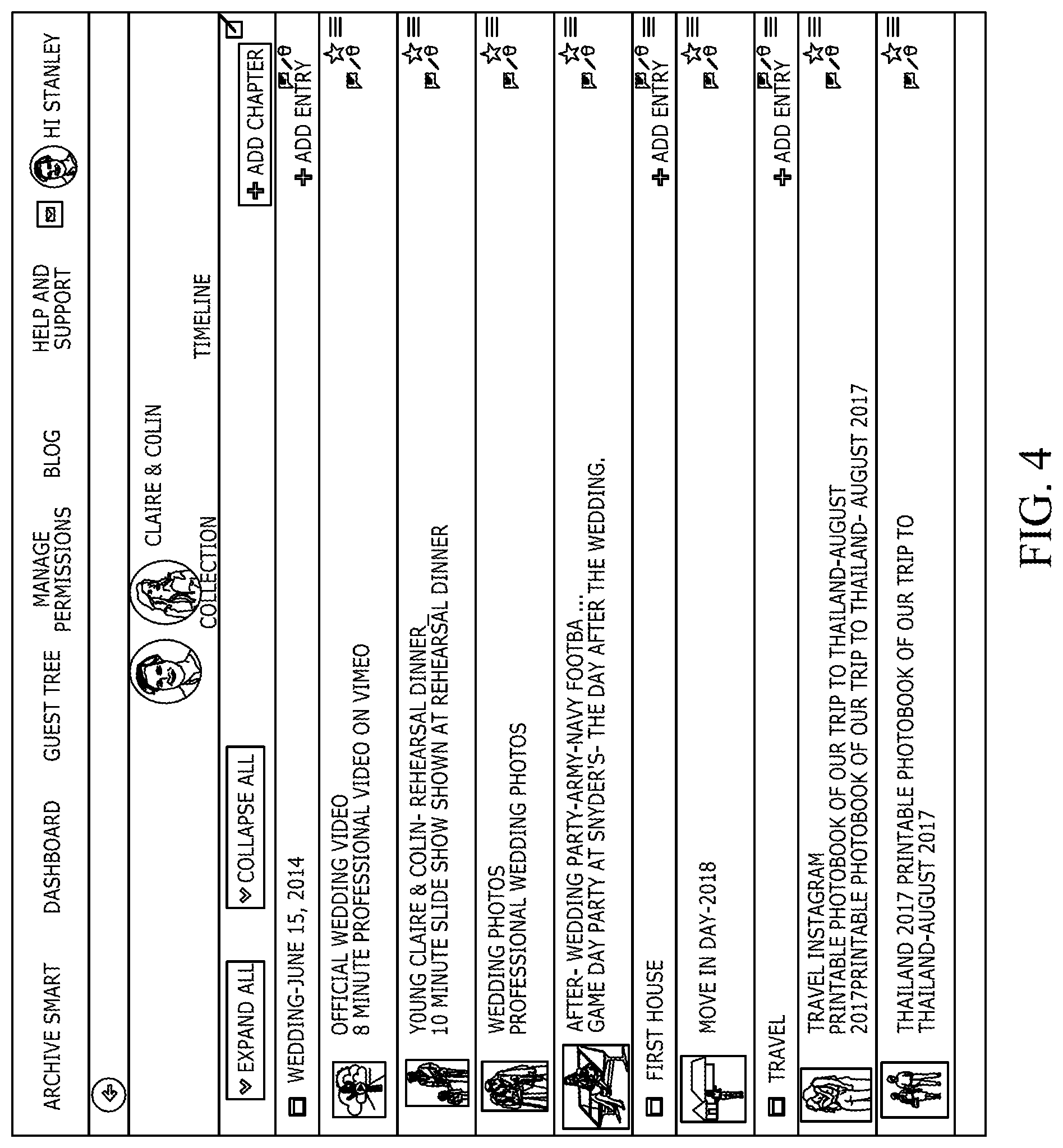 Patent US12323491 Figure 4 – Cloud-based index and centralized cloud-based hub interface for cloud-stored media