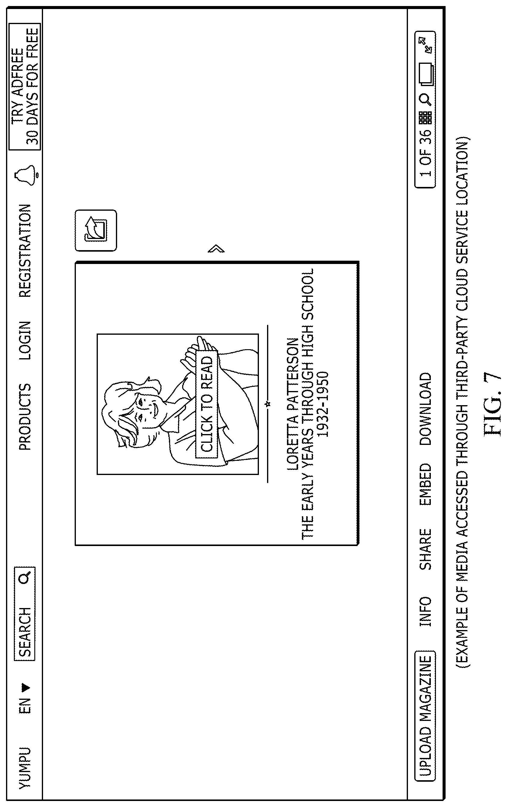 Patent US12323491 Figure 8 – Cloud-based index and centralized cloud-based hub interface for cloud-stored media