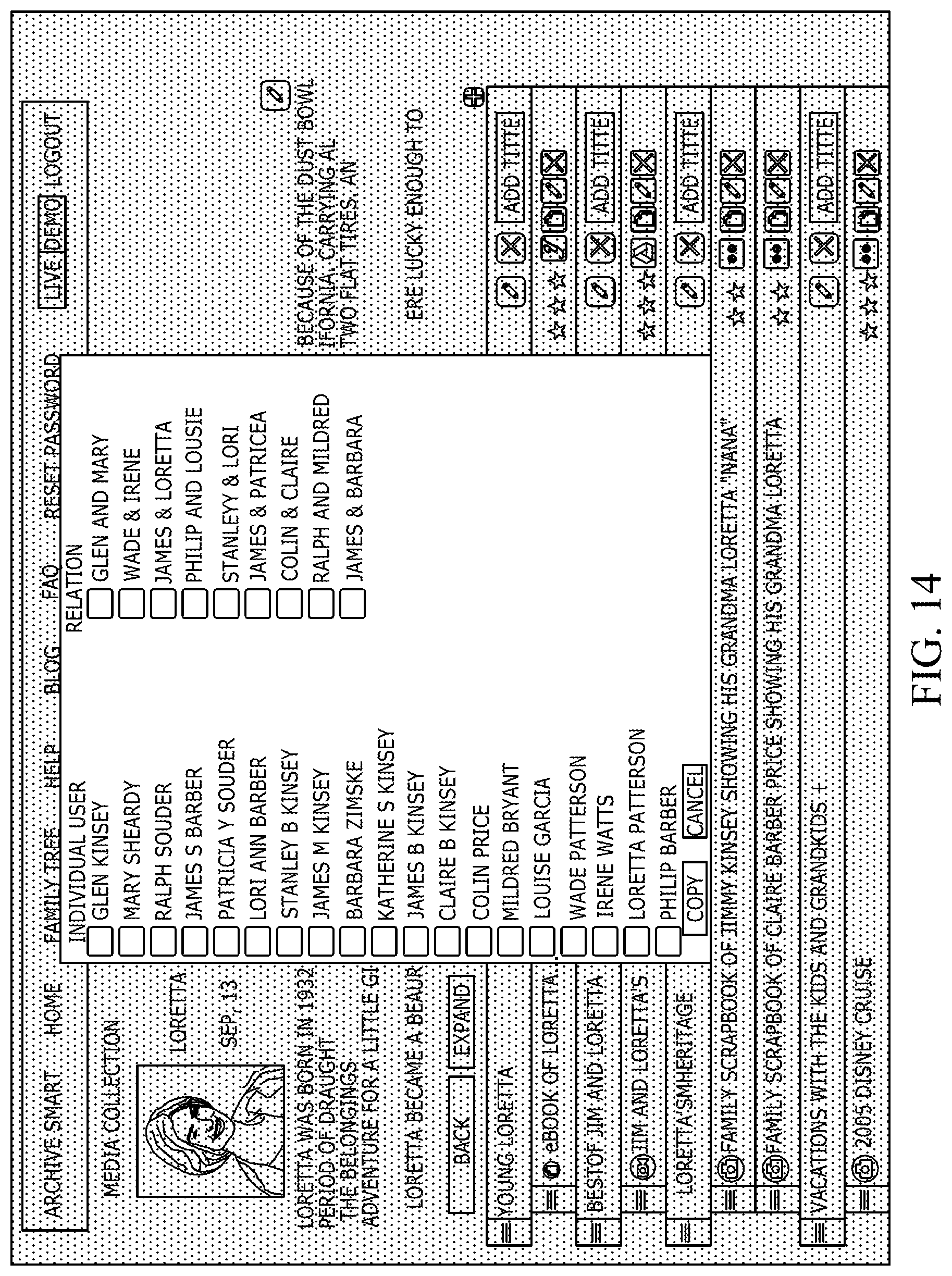 Patent US12323491 Figure 20 – Cloud-based index and centralized cloud-based hub interface for cloud-stored media