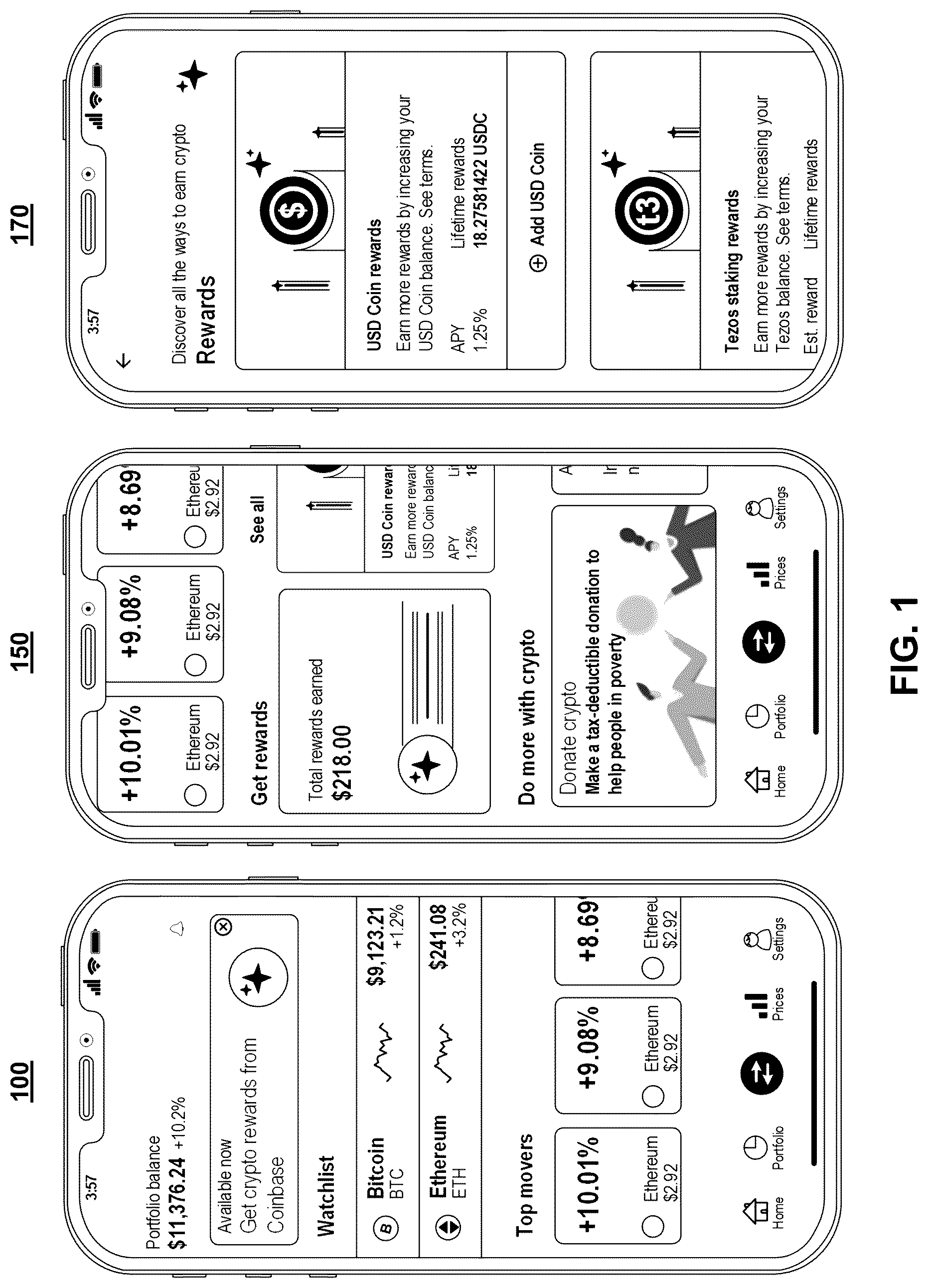 Patent US12323530 Figure 1 – Systems and methods for managing partial private keys for cryptography-based, storage applications used in blockchain operations for decentralized applications