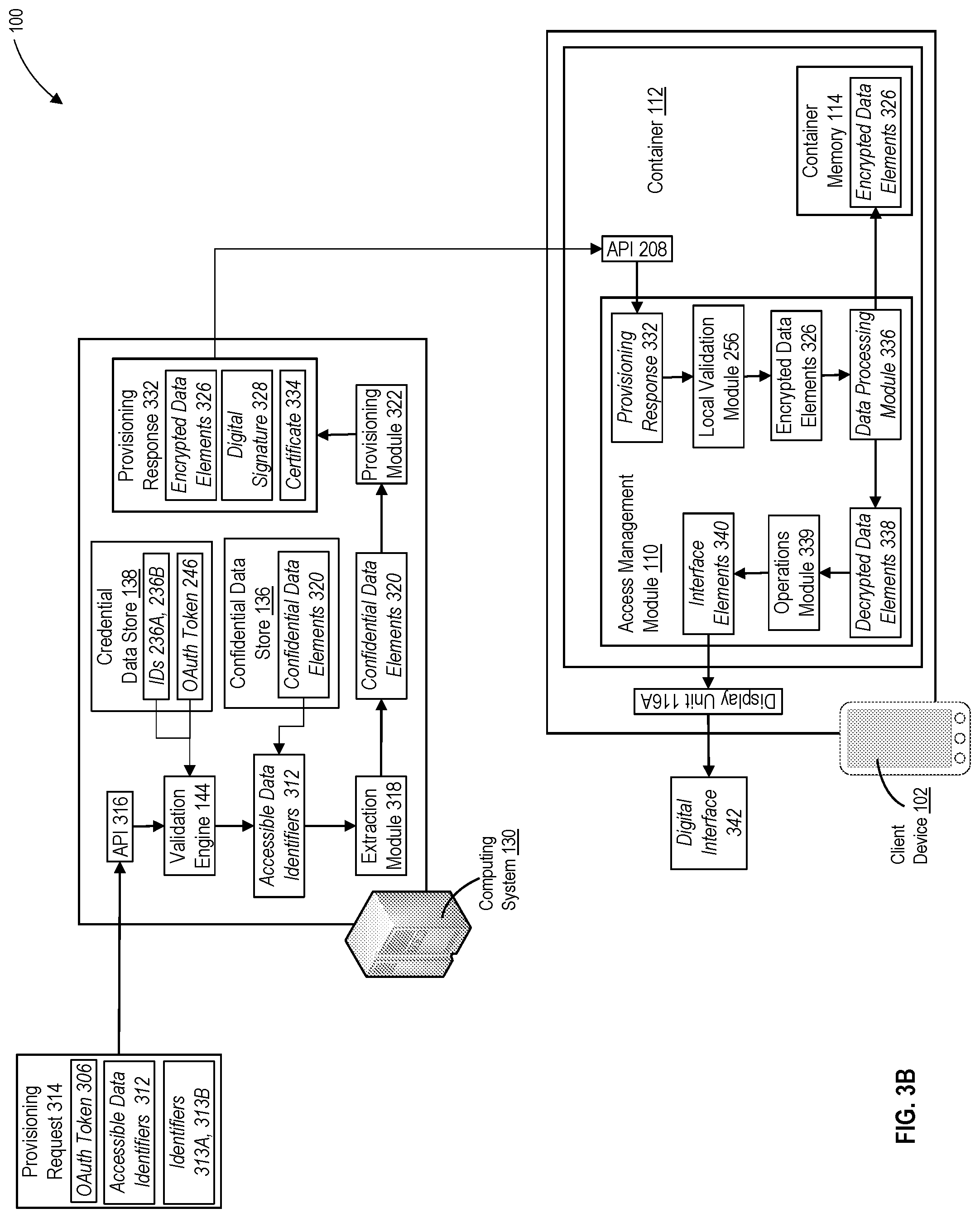 Patent US12323535 Figure 6 – Dynamic management and implementation of consent and permissioning protocols using container-based applications
