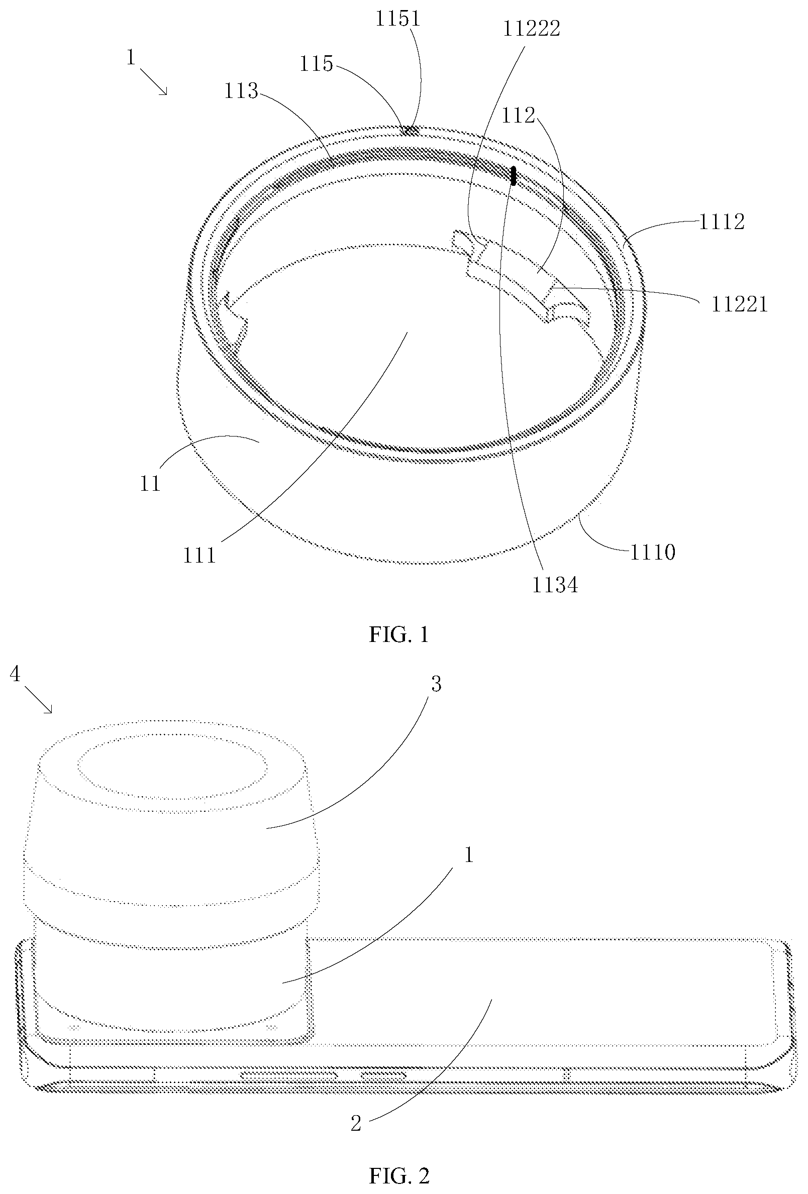 Patent US12323543 Figure 1 – Adapter and mobile device