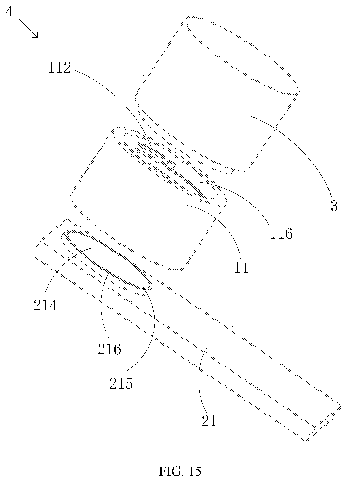 Patent US12323543 Figure 8 – Adapter and mobile device