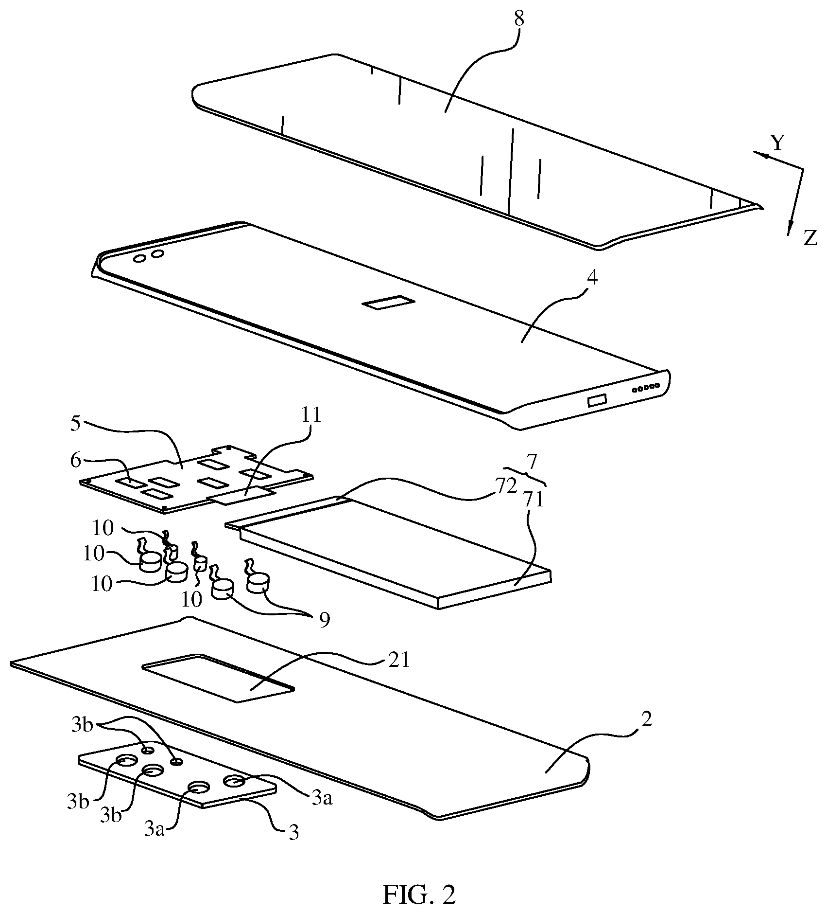 Patent US12323545 Figure 2 – Electronic device