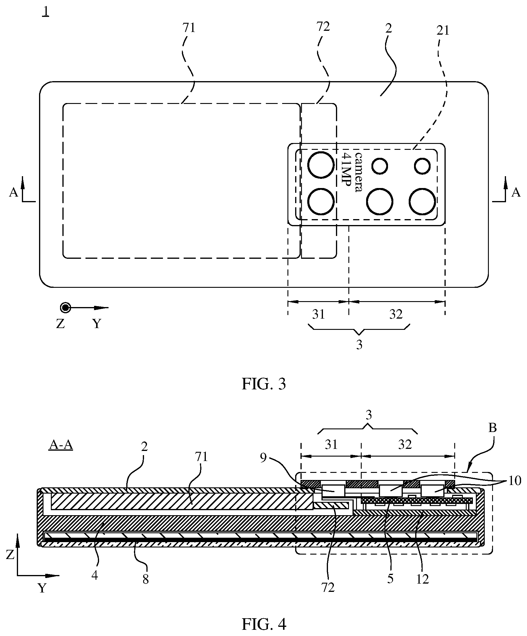 Patent US12323545 Figure 3 – Electronic device