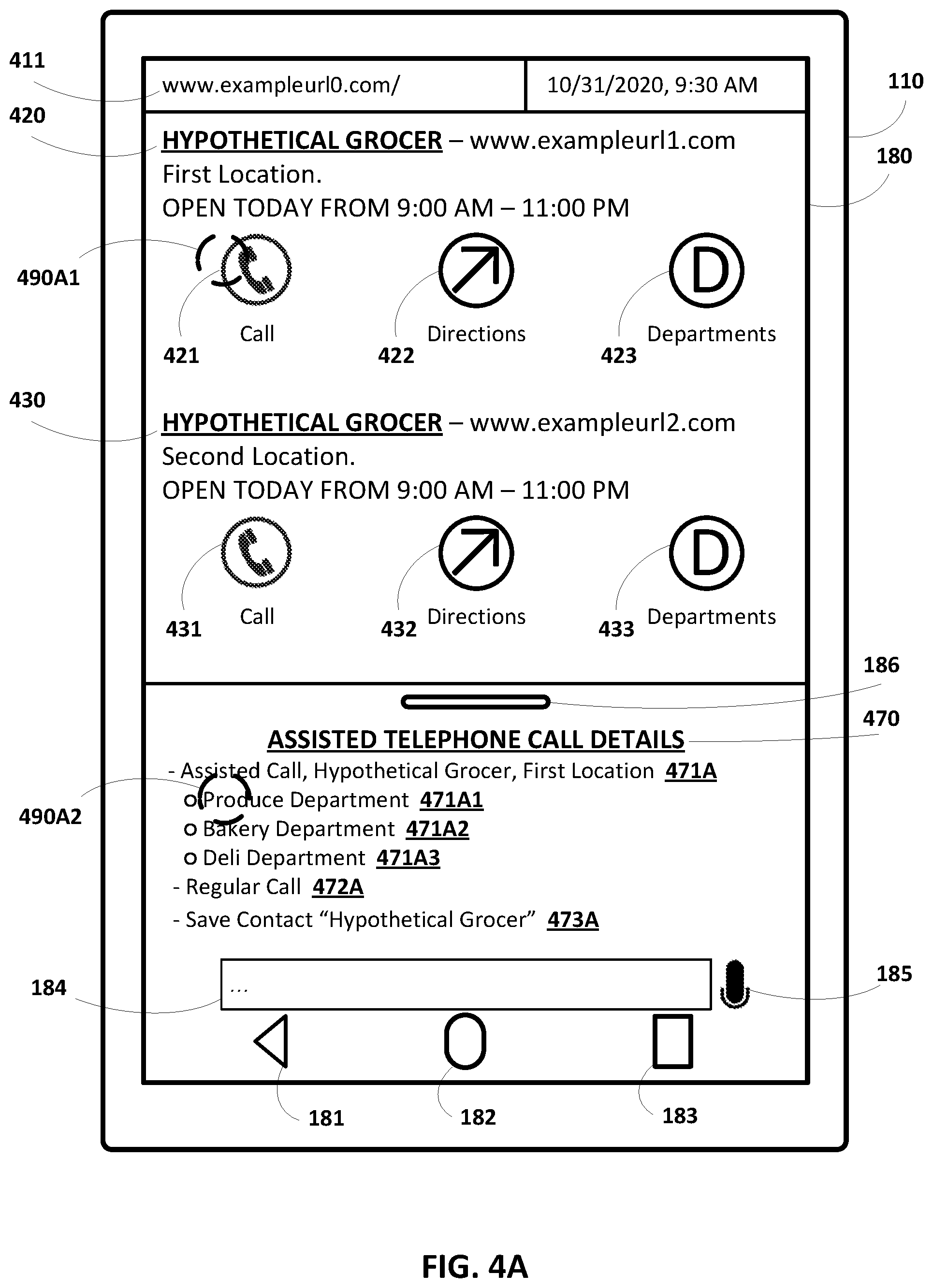 Patent US12323556 Figure 4 – Automatic navigation of an interactive voice response (IVR) tree on behalf of human user(s)