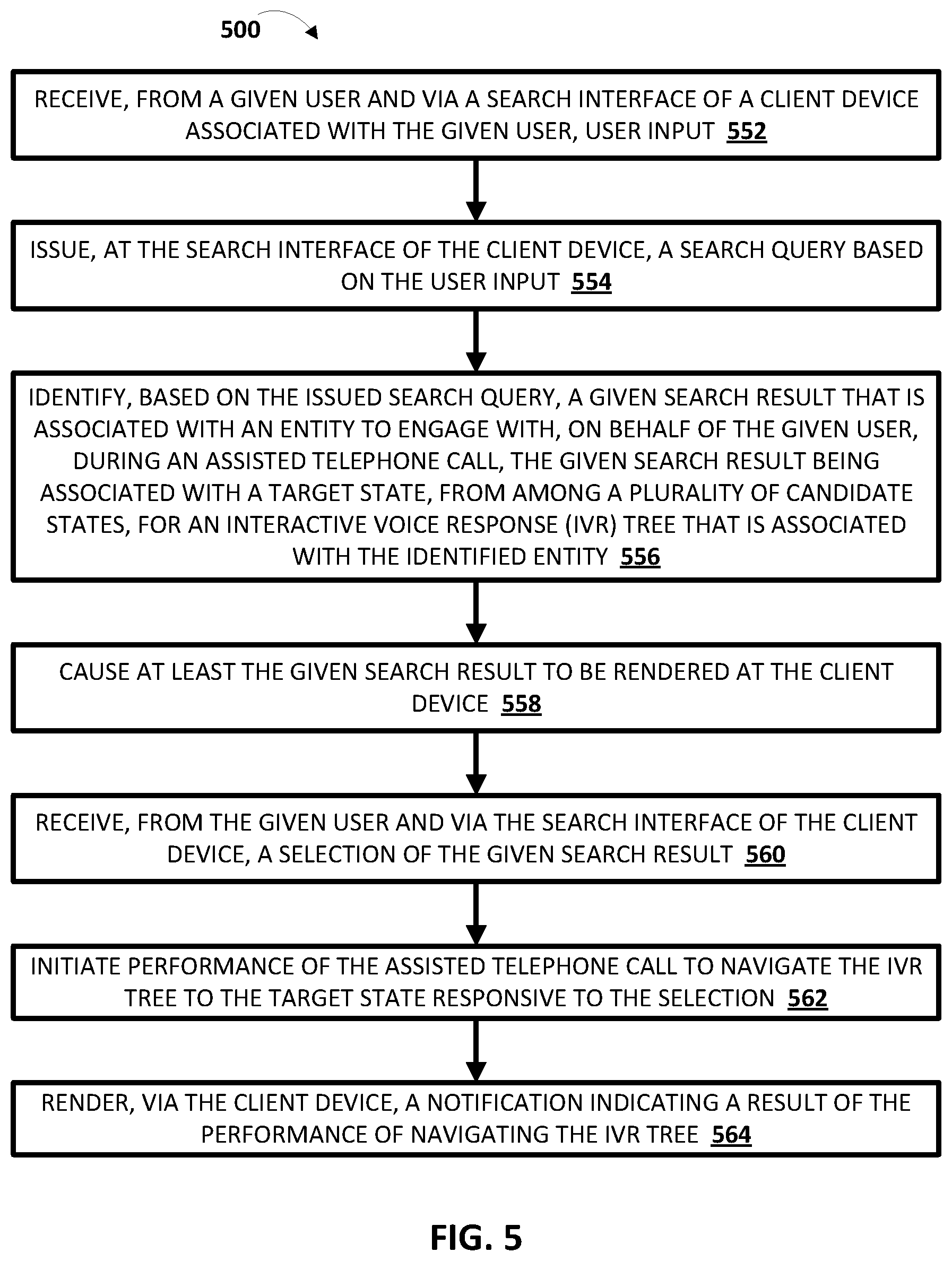Patent US12323556 Figure 7 – Automatic navigation of an interactive voice response (IVR) tree on behalf of human user(s)